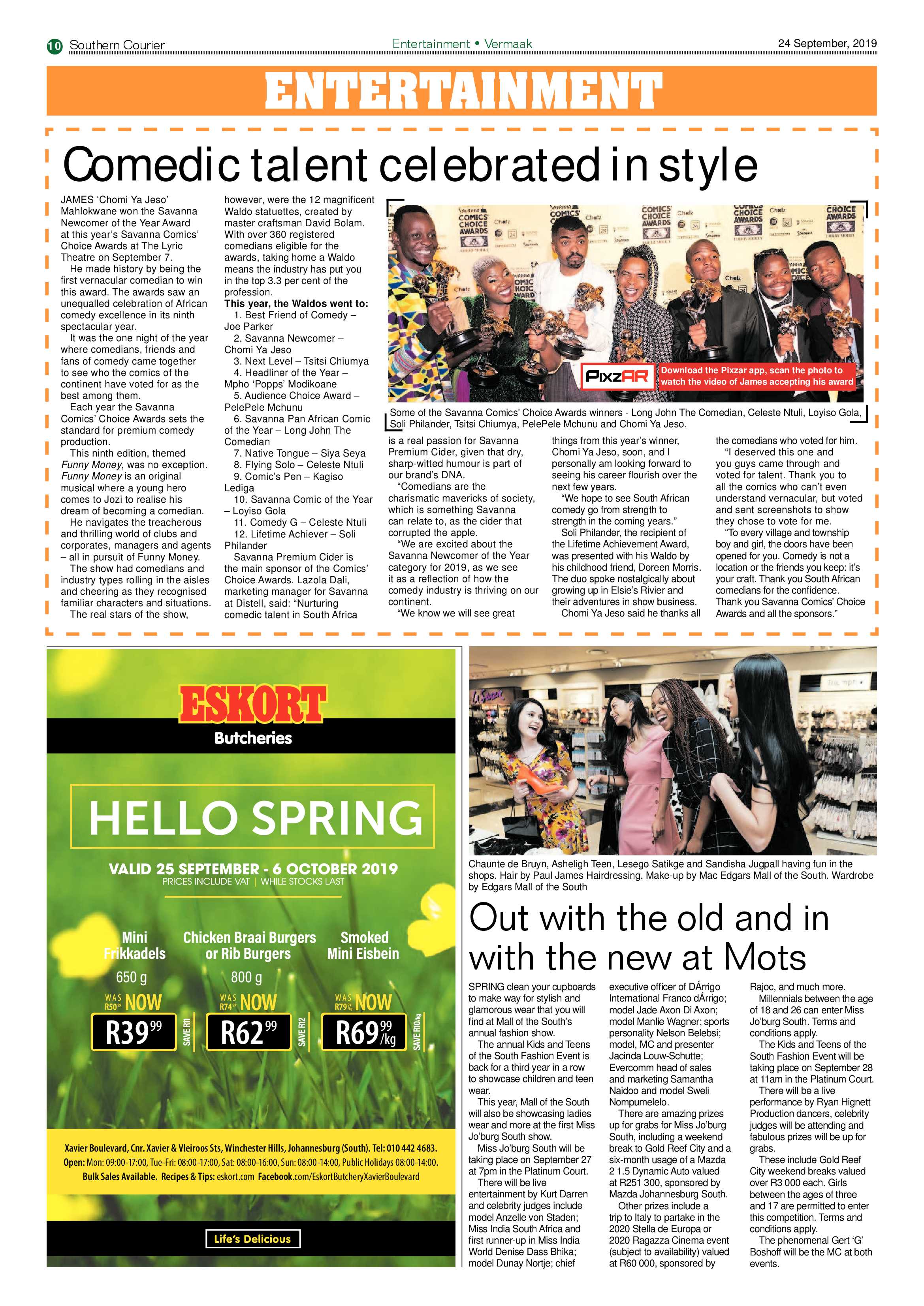 Southern Courier 24 September 2019 page 10