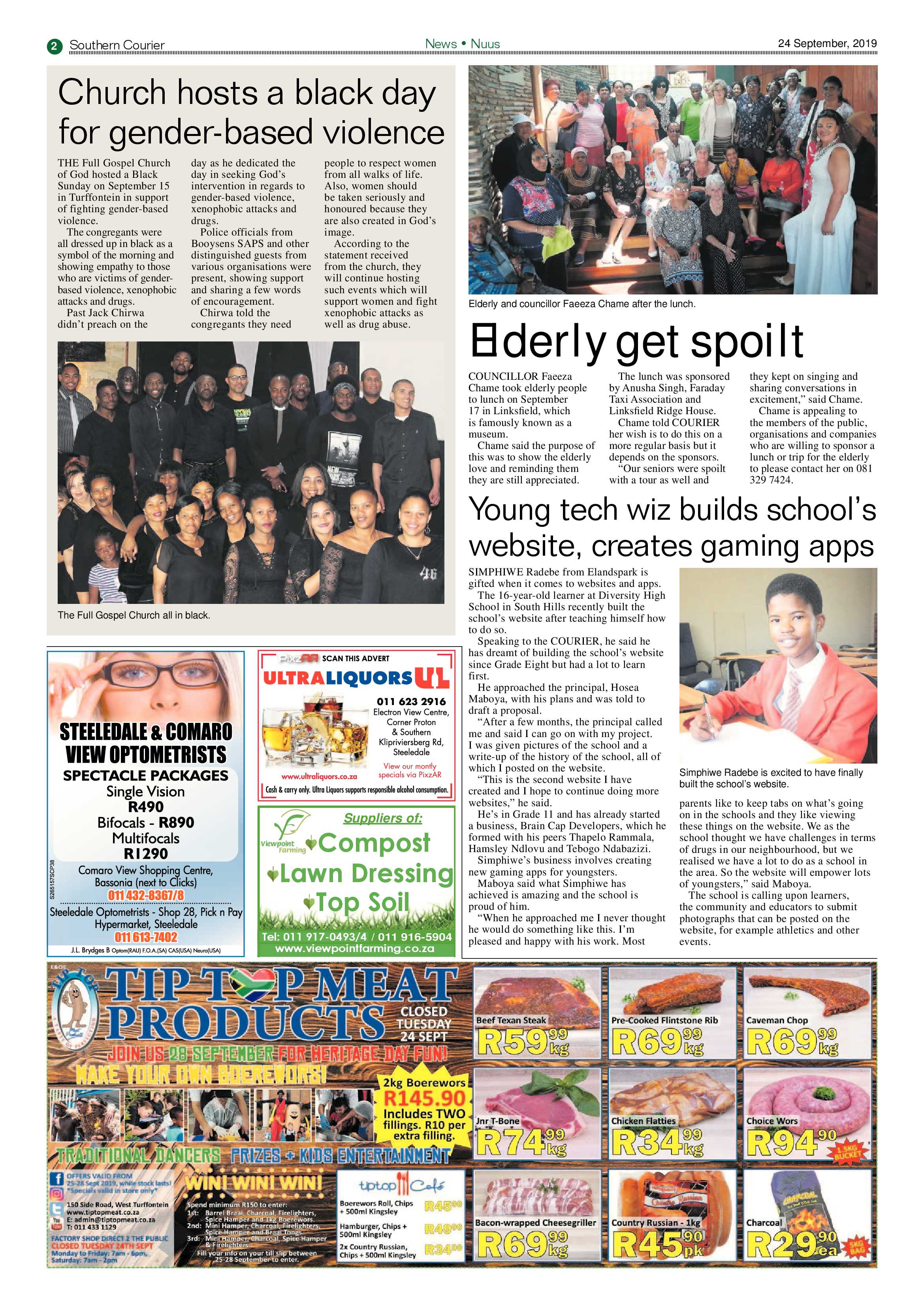 Southern Courier 24 September 2019 page 2