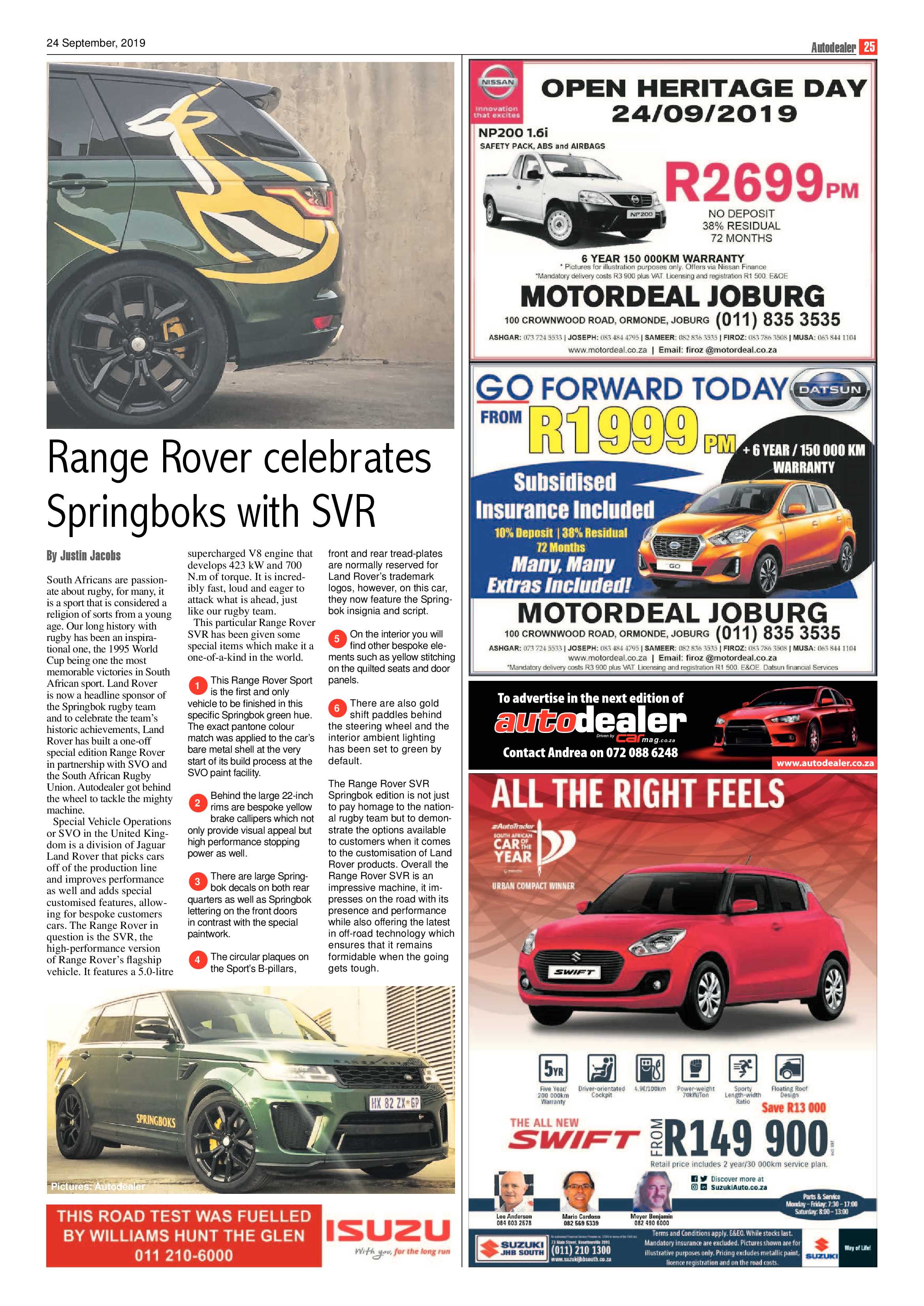 Southern Courier 24 September 2019 page 25
