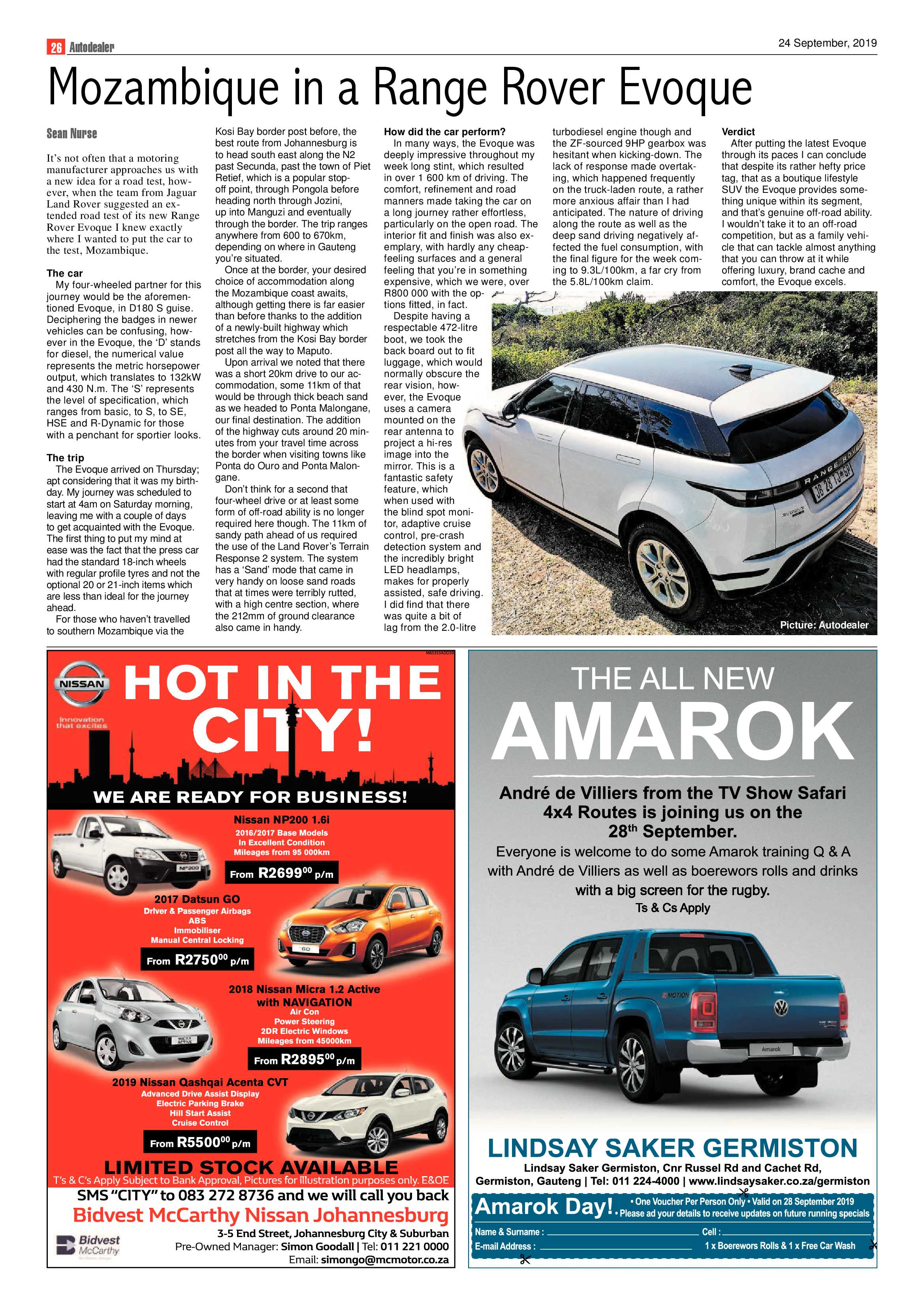 Southern Courier 24 September 2019 page 26