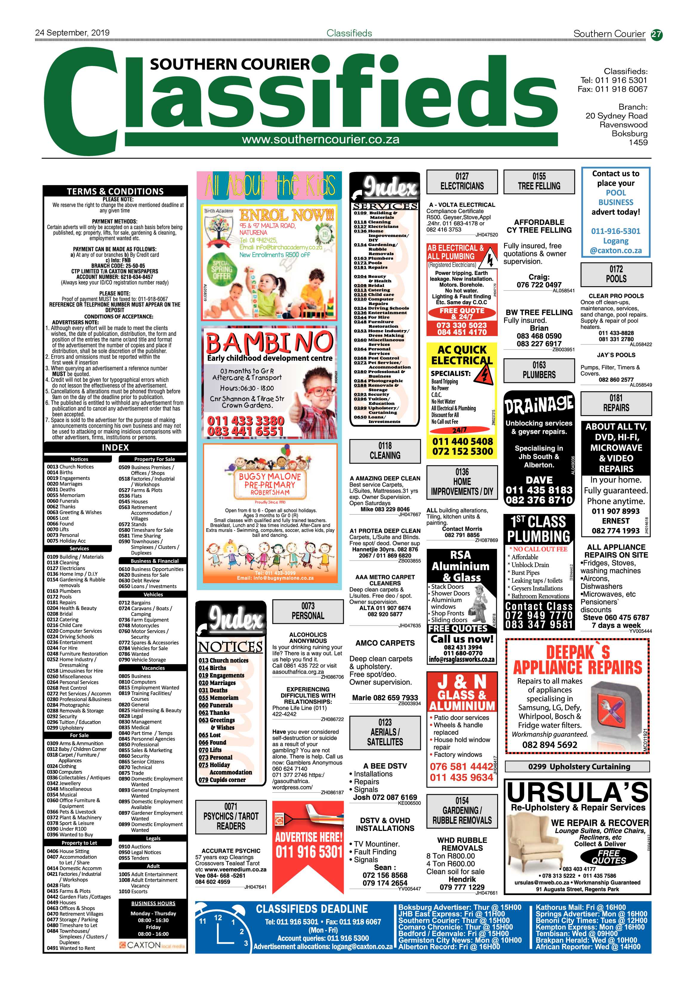 Southern Courier 24 September 2019 page 27