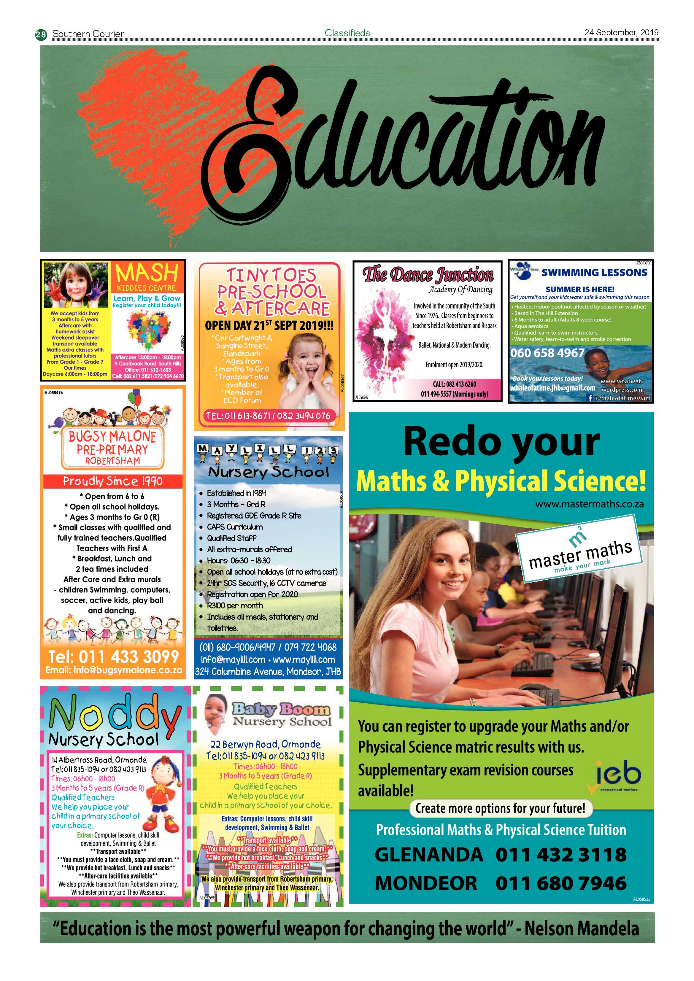 Southern Courier 24 September 2019 page 28