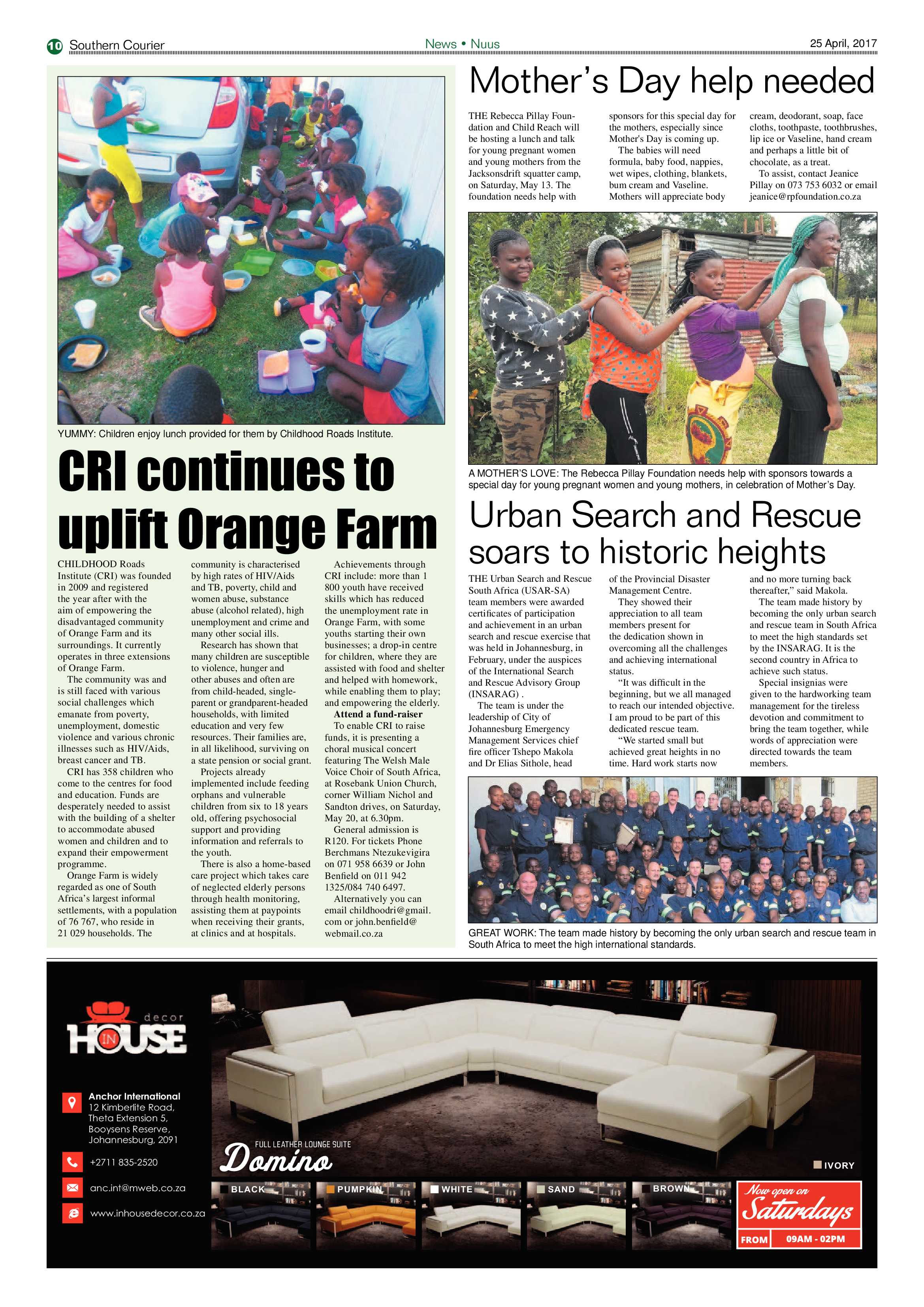 Southern Courier 25 April 2017 page 10