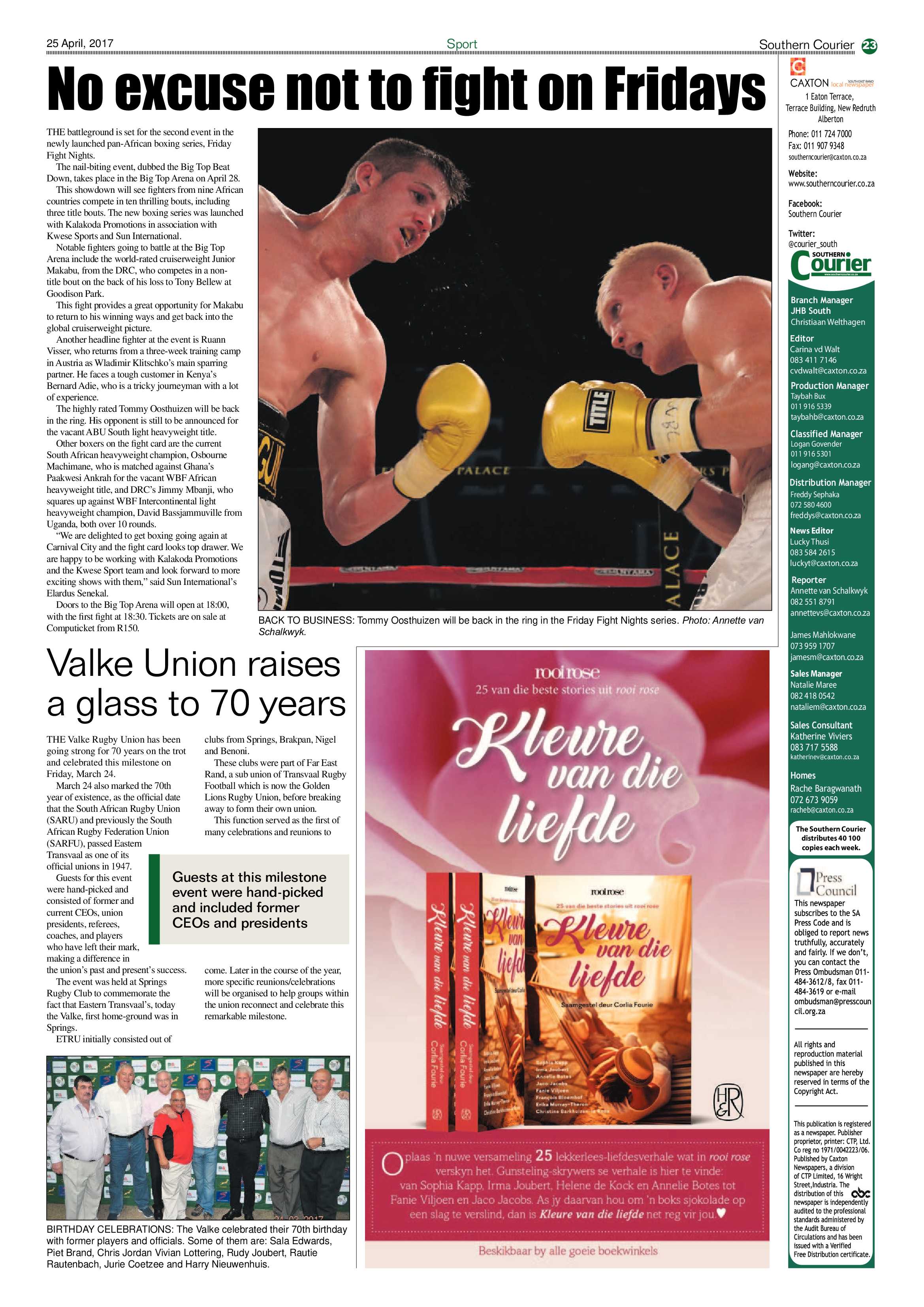 Southern Courier 25 April 2017 page 23