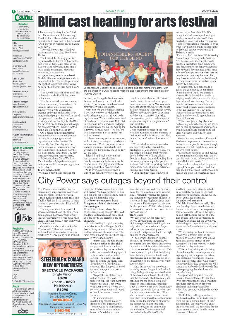 Southern Courier 25 April 2023 page 2