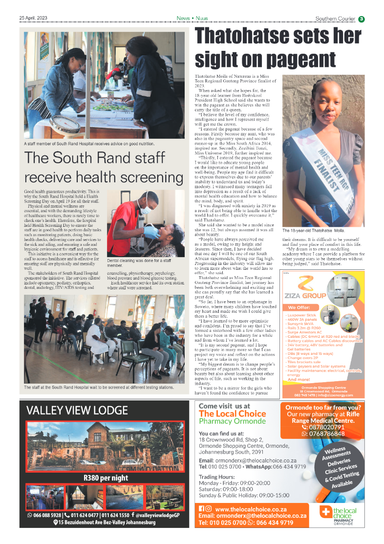 Southern Courier 25 April 2023 page 3