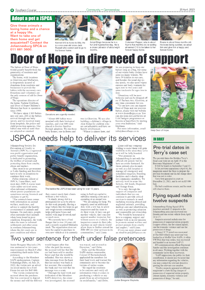 Southern Courier 25 April 2023 page 6