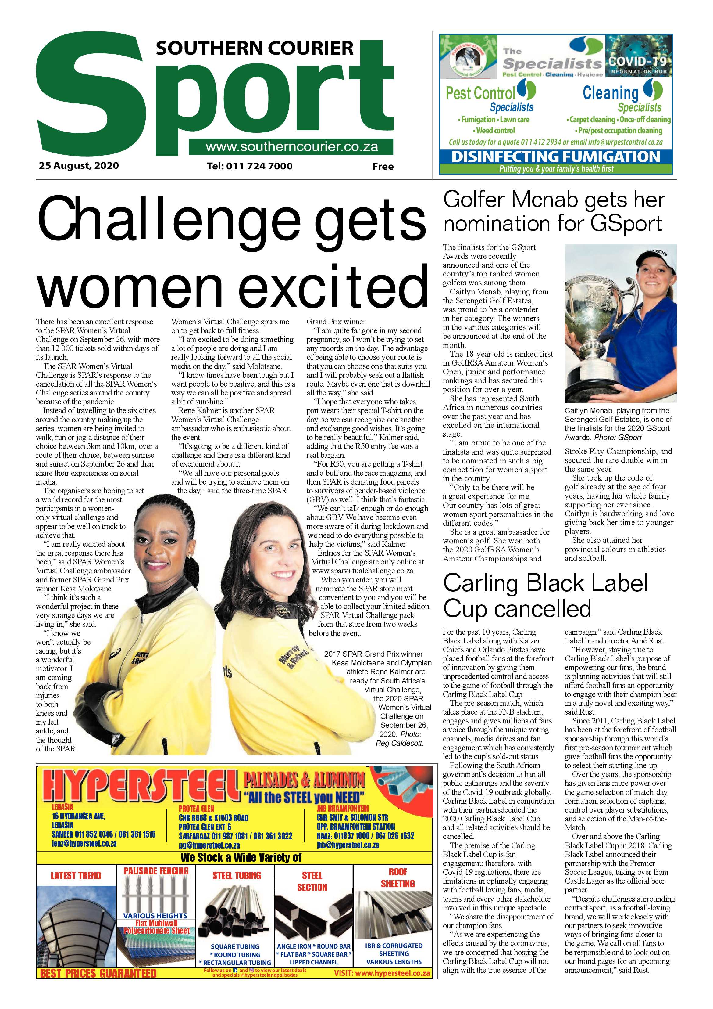 Southern Courier 25 August 2020 page 16