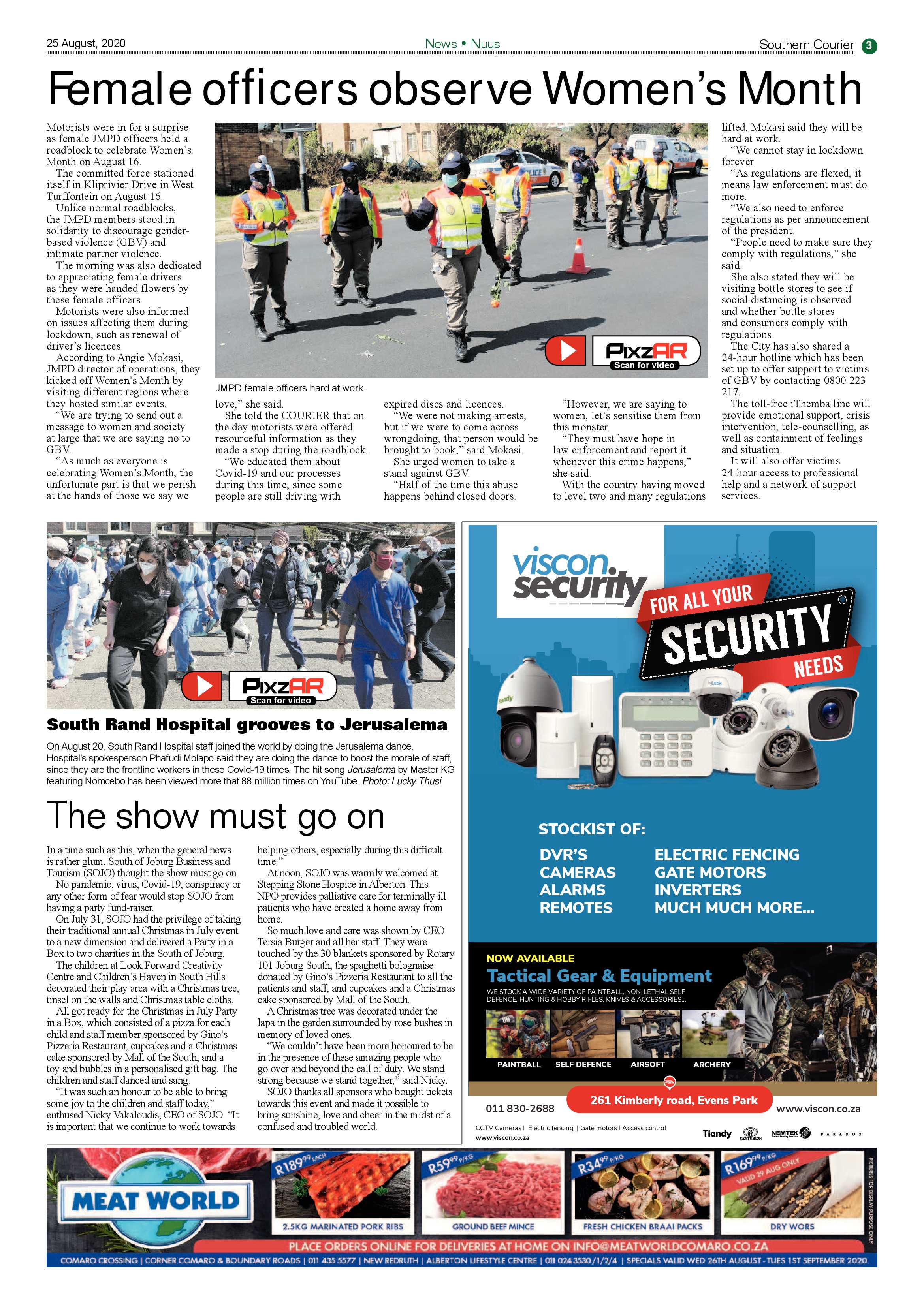 Southern Courier 25 August 2020 page 3