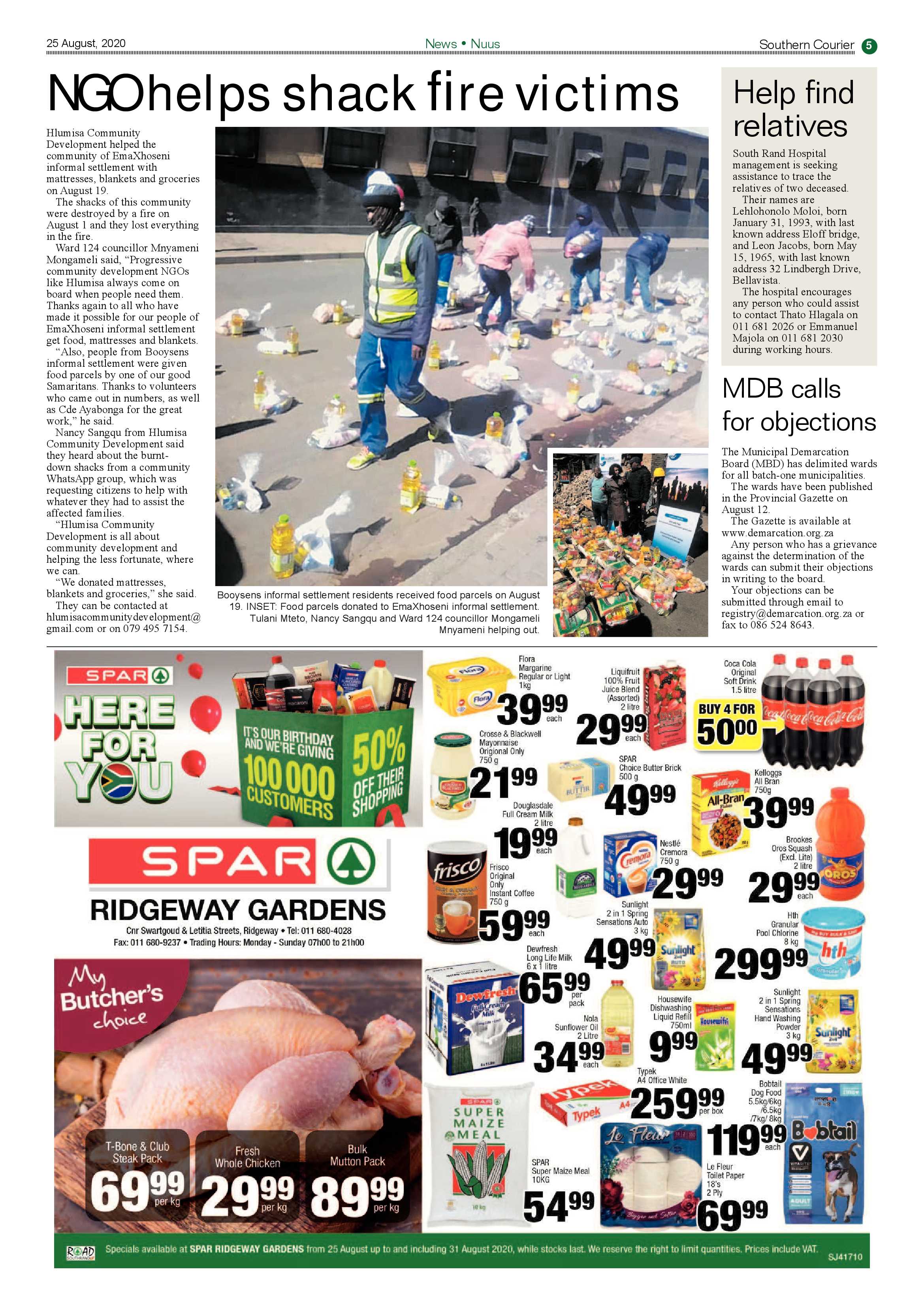 Southern Courier 25 August 2020 page 5