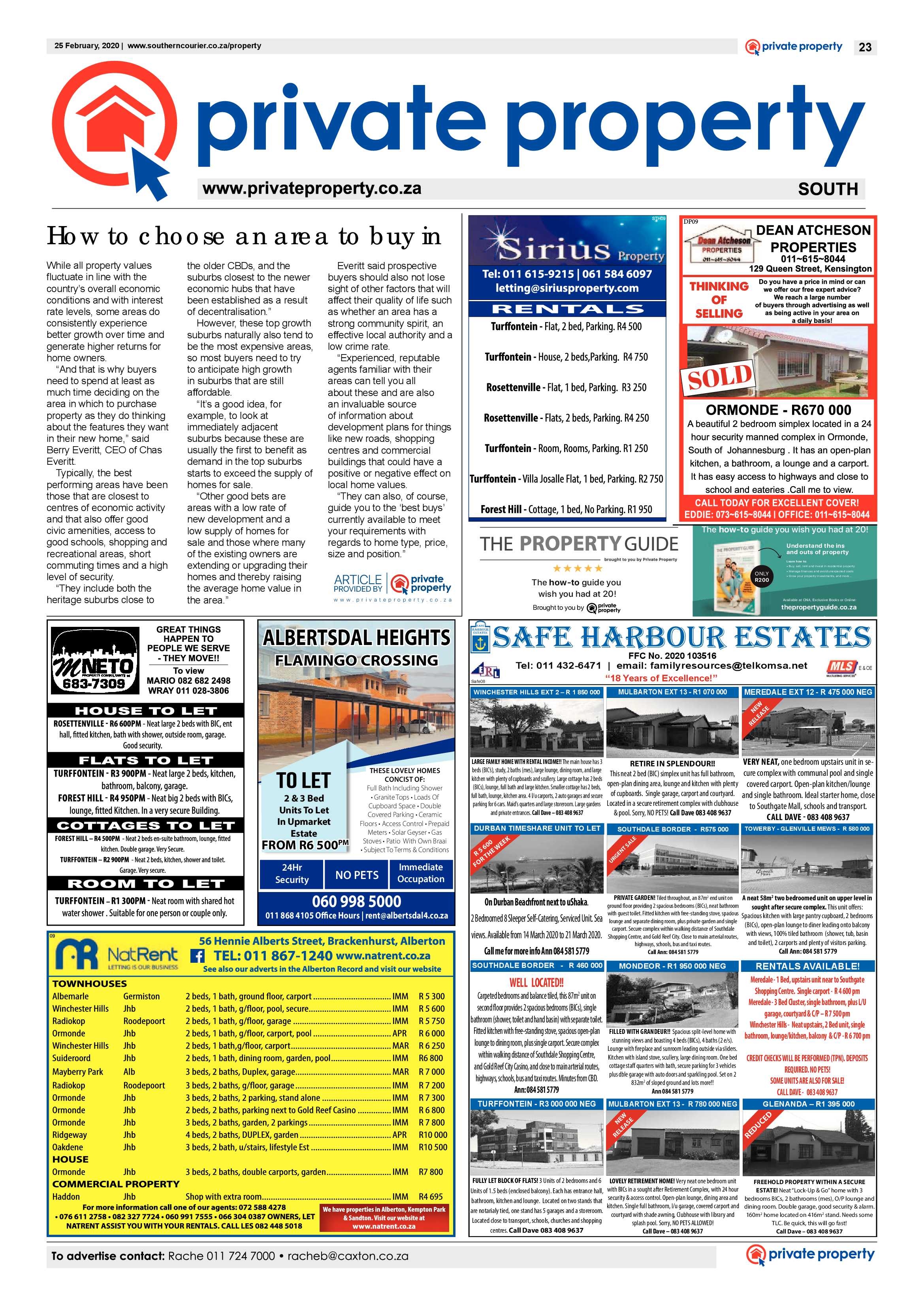 Southern Courier 25 February 2020 page 23