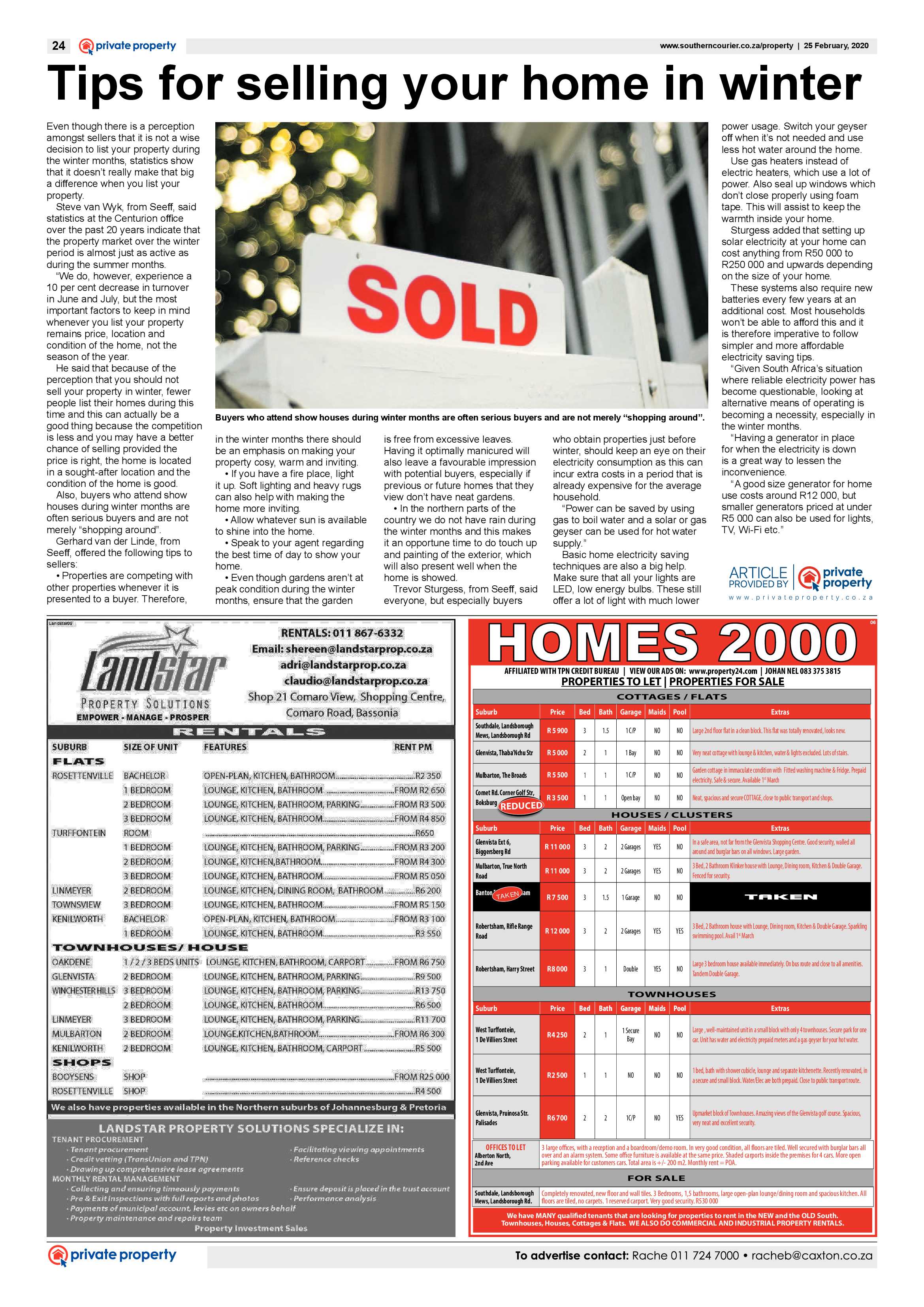 Southern Courier 25 February 2020 page 24