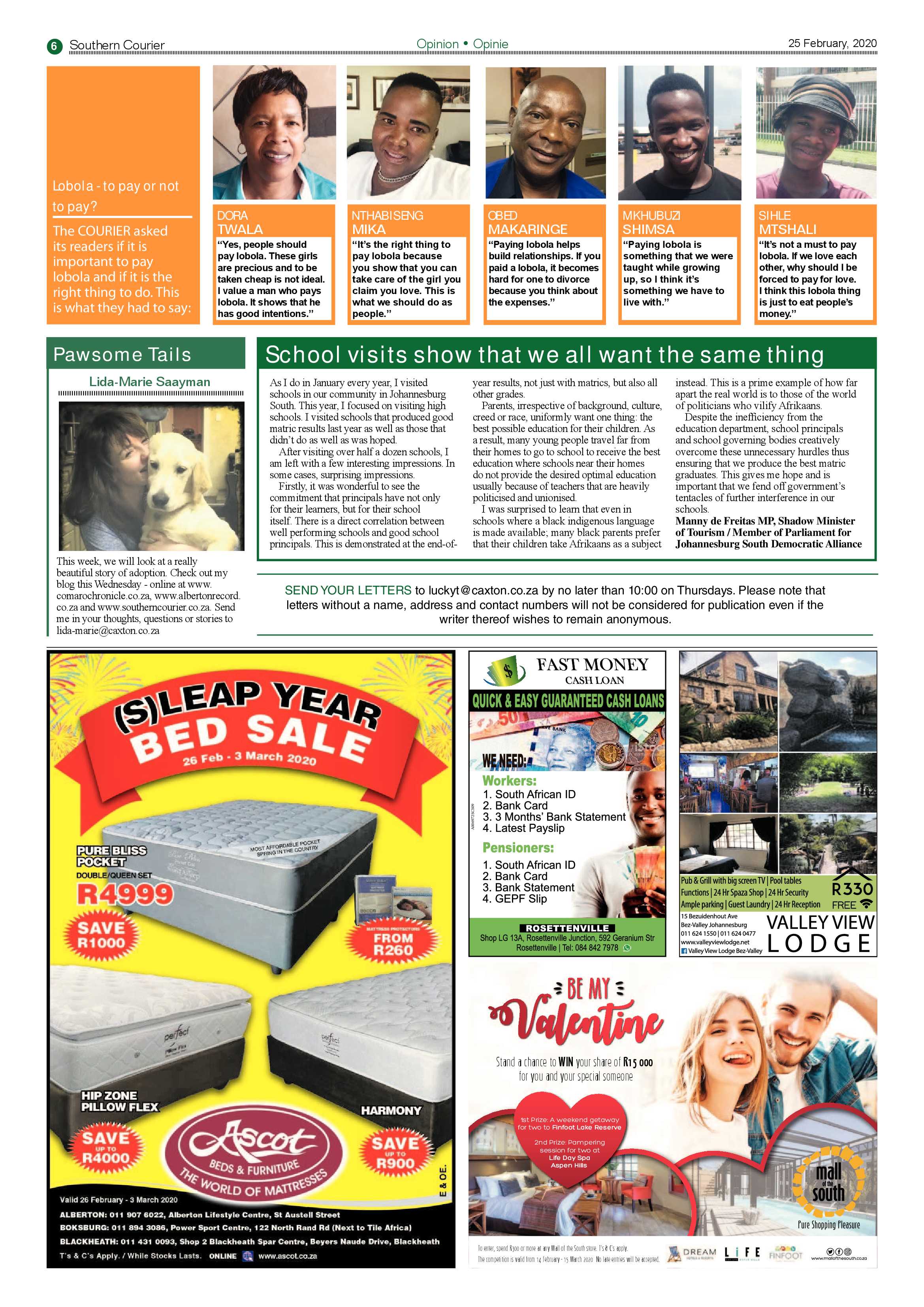 Southern Courier 25 February 2020 page 6