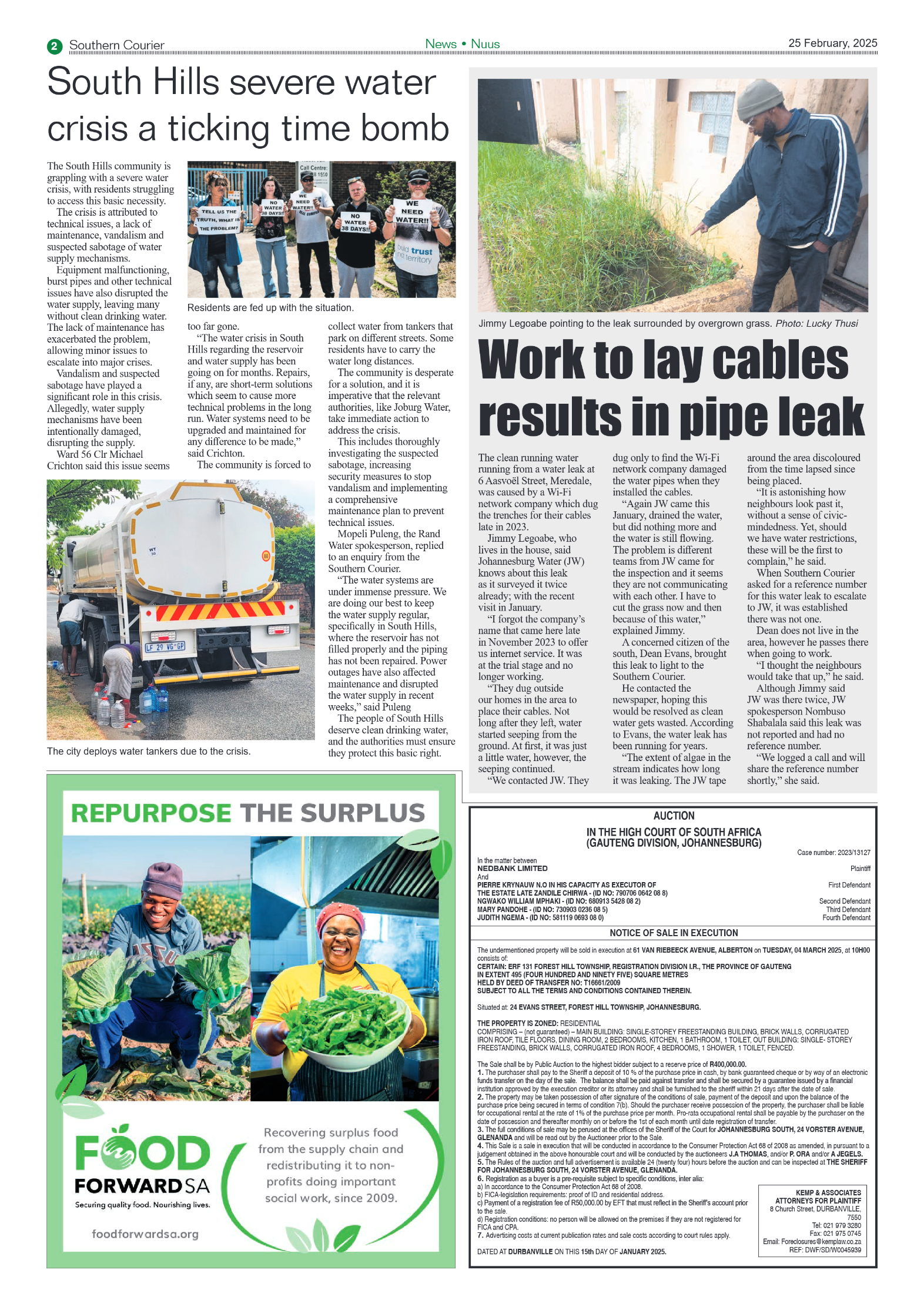 Southern Courier 25 February 2025 page 2
