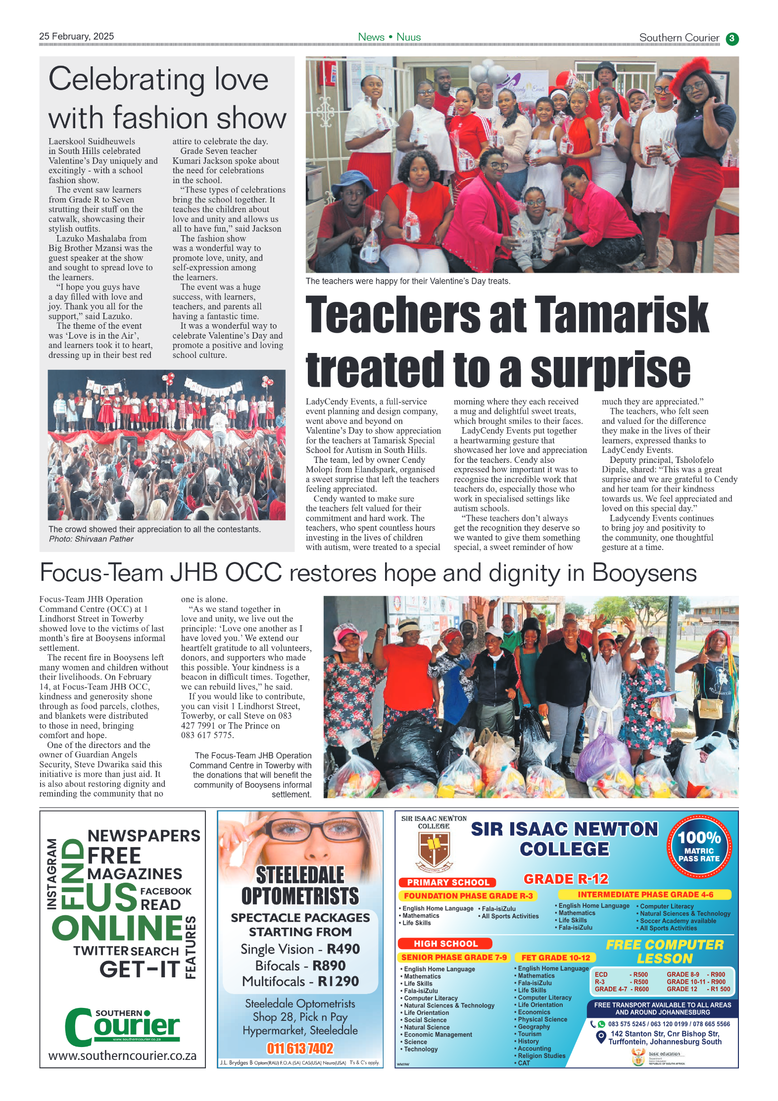 Southern Courier 25 February 2025 page 3