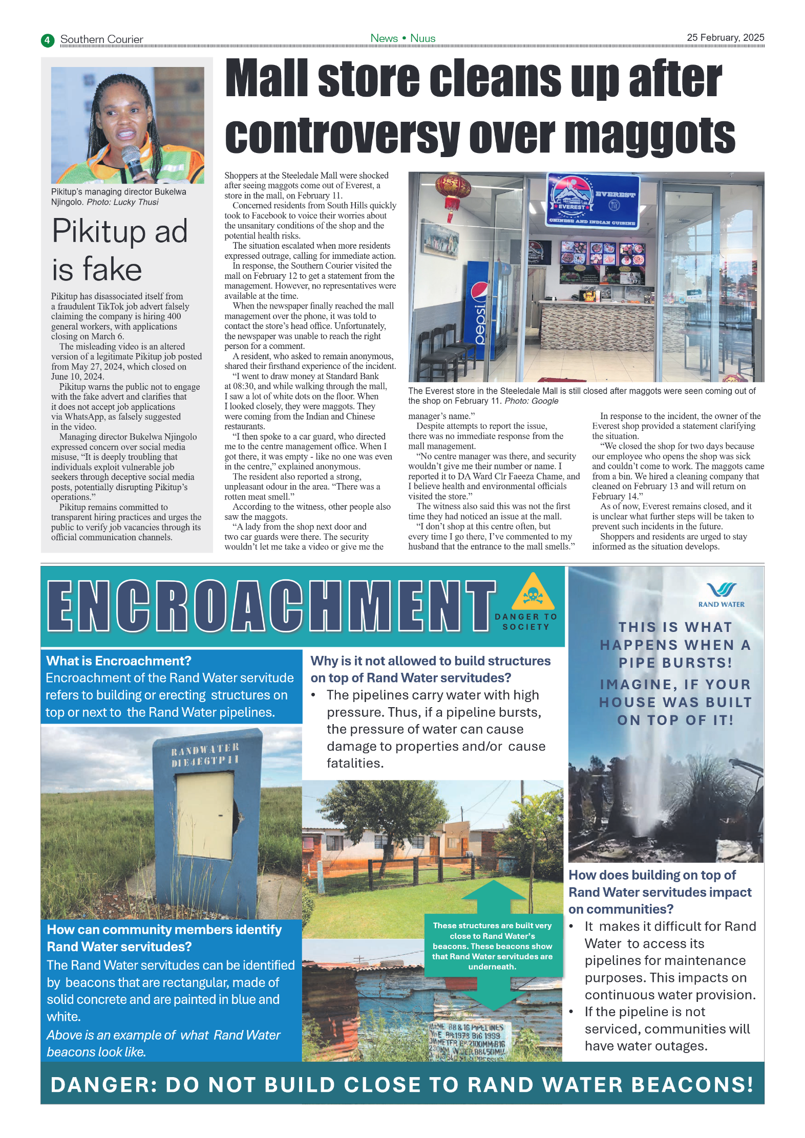 Southern Courier 25 February 2025 page 4