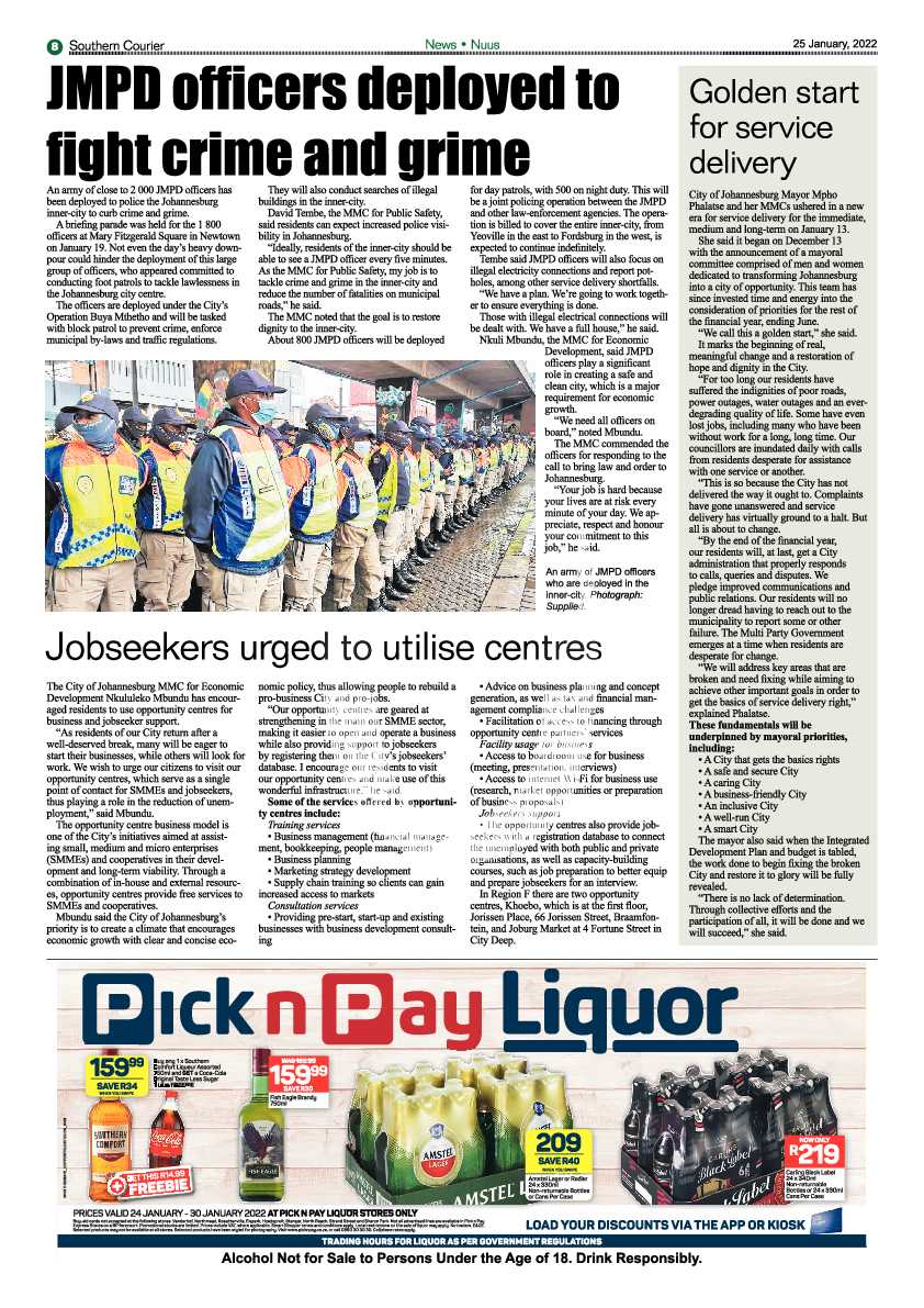 Southern Courier 25 January 2022 page 10