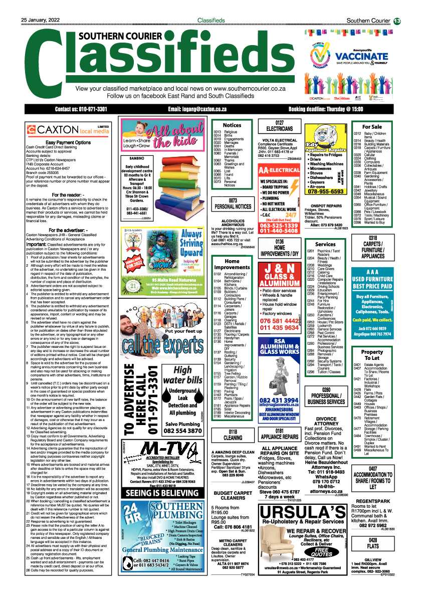 Southern Courier 25 January 2022 page 15