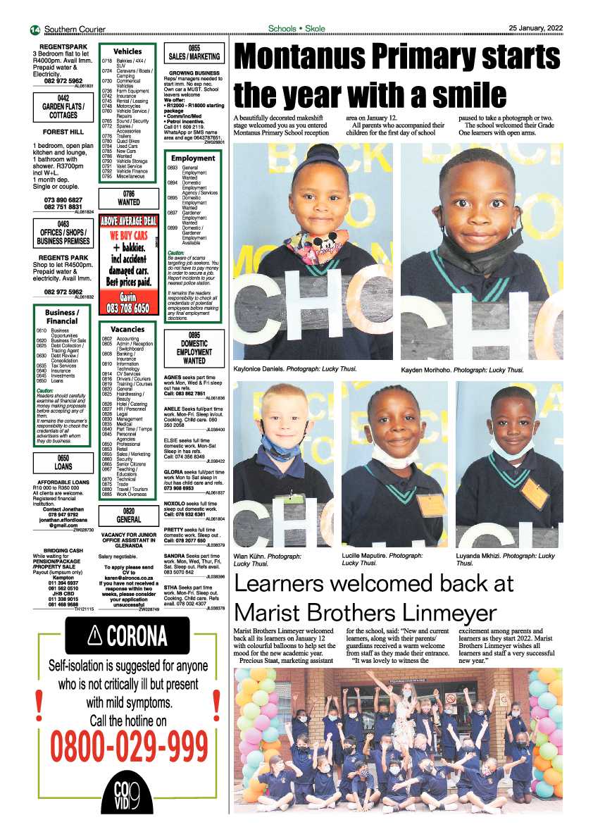 Southern Courier 25 January 2022 page 16