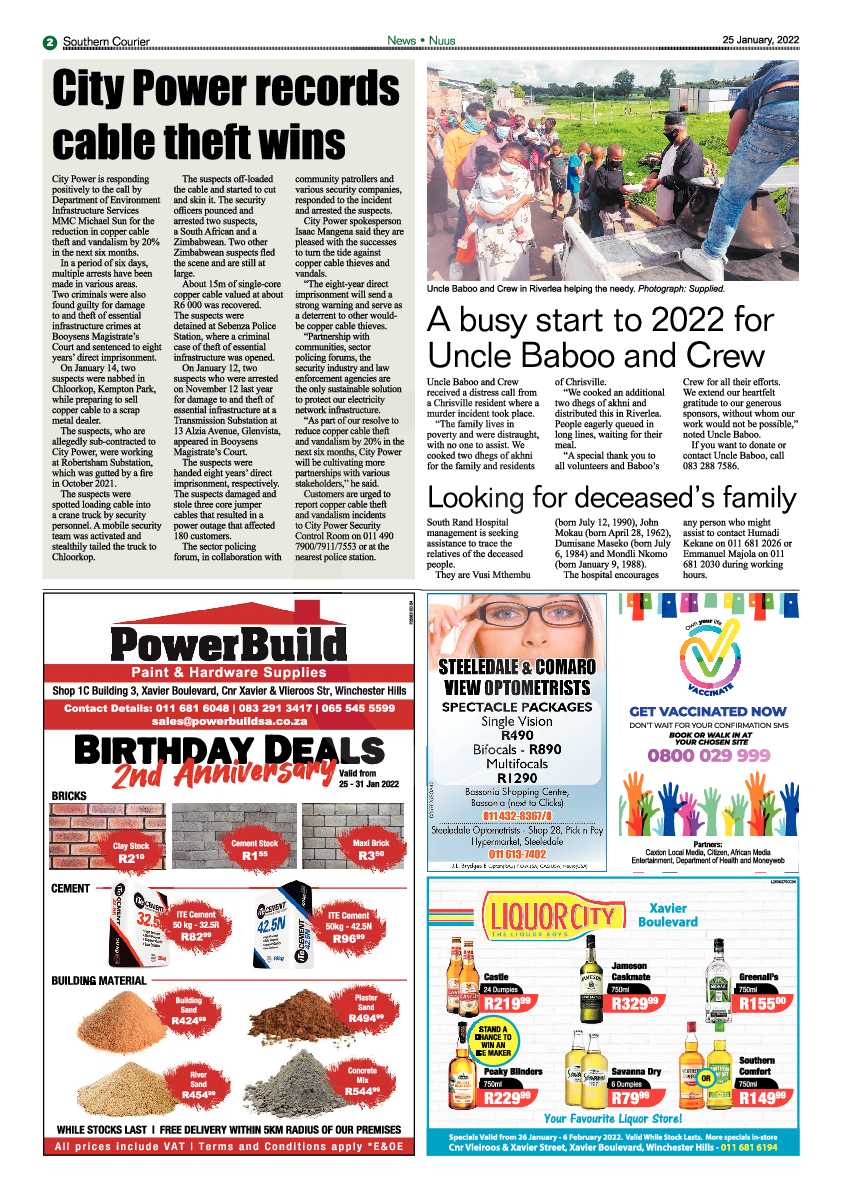 Southern Courier 25 January 2022 page 4