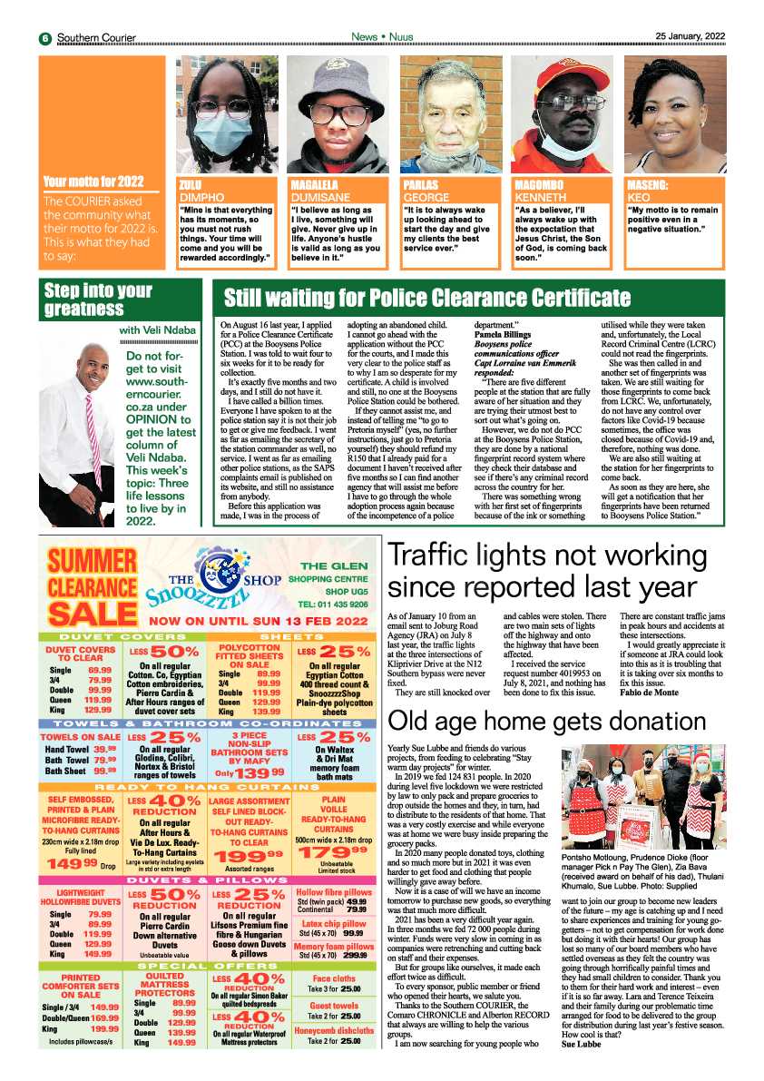 Southern Courier 25 January 2022 page 8