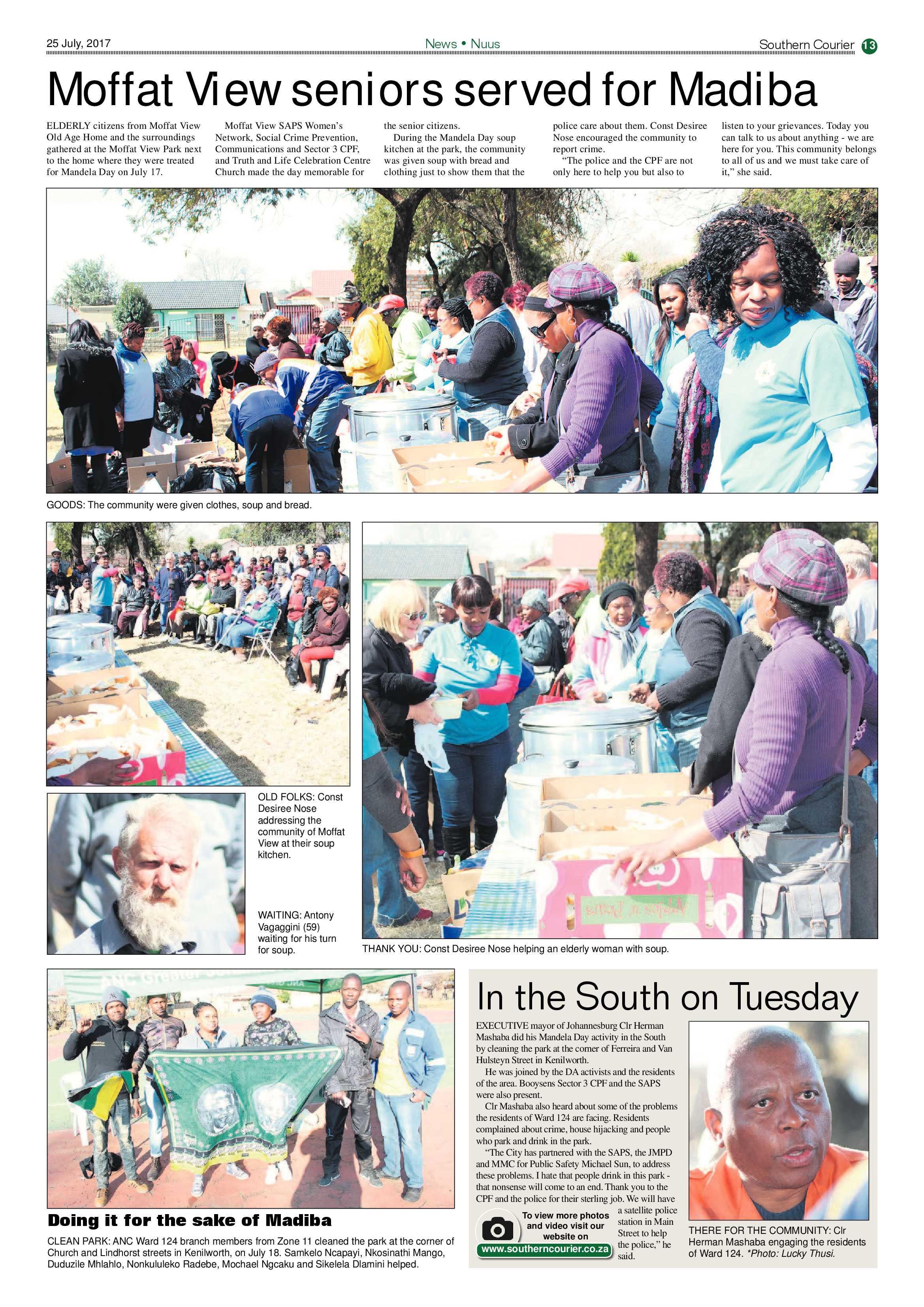 Southern Courier 25 July 2017 page 13