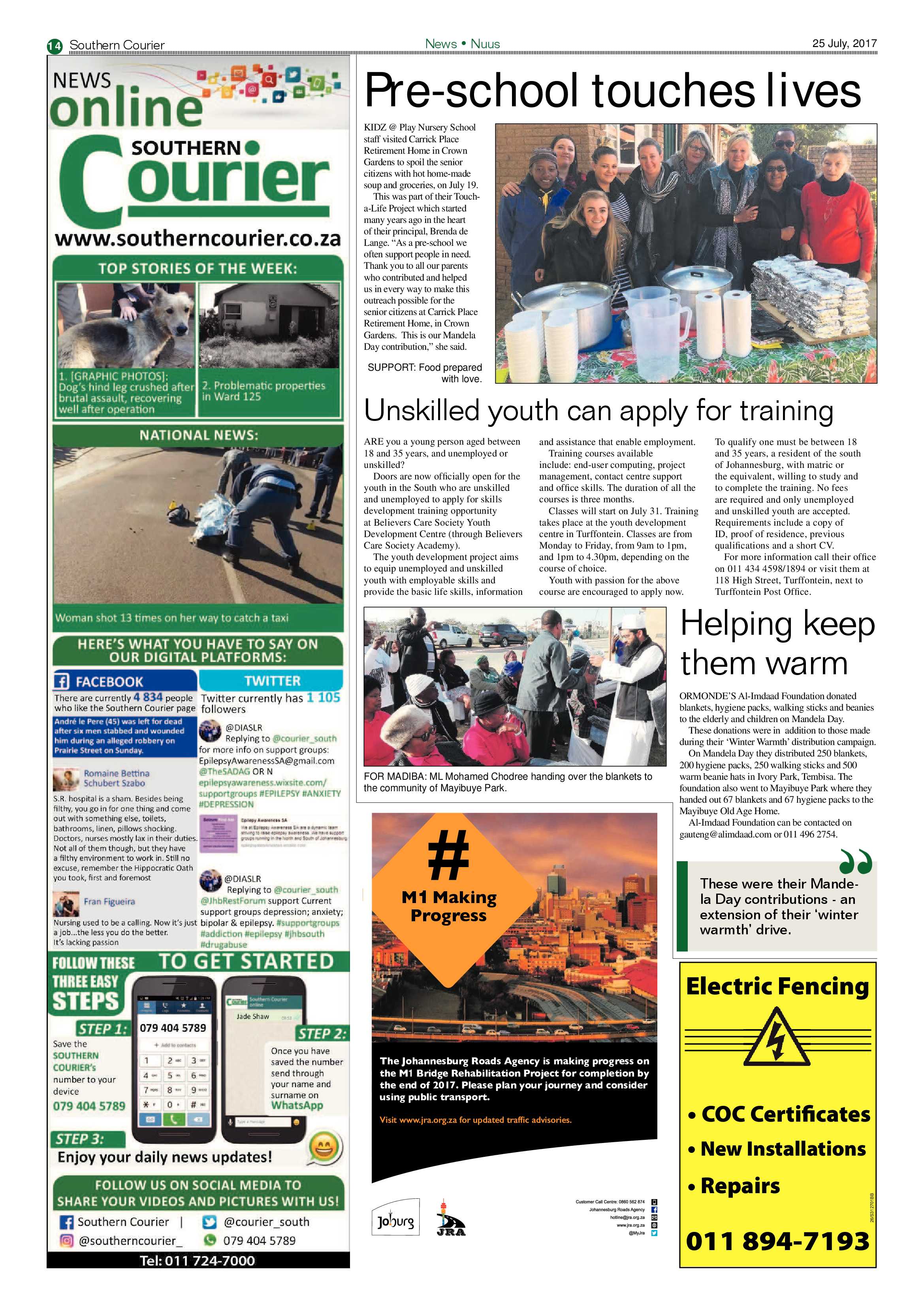 Southern Courier 25 July 2017 page 14