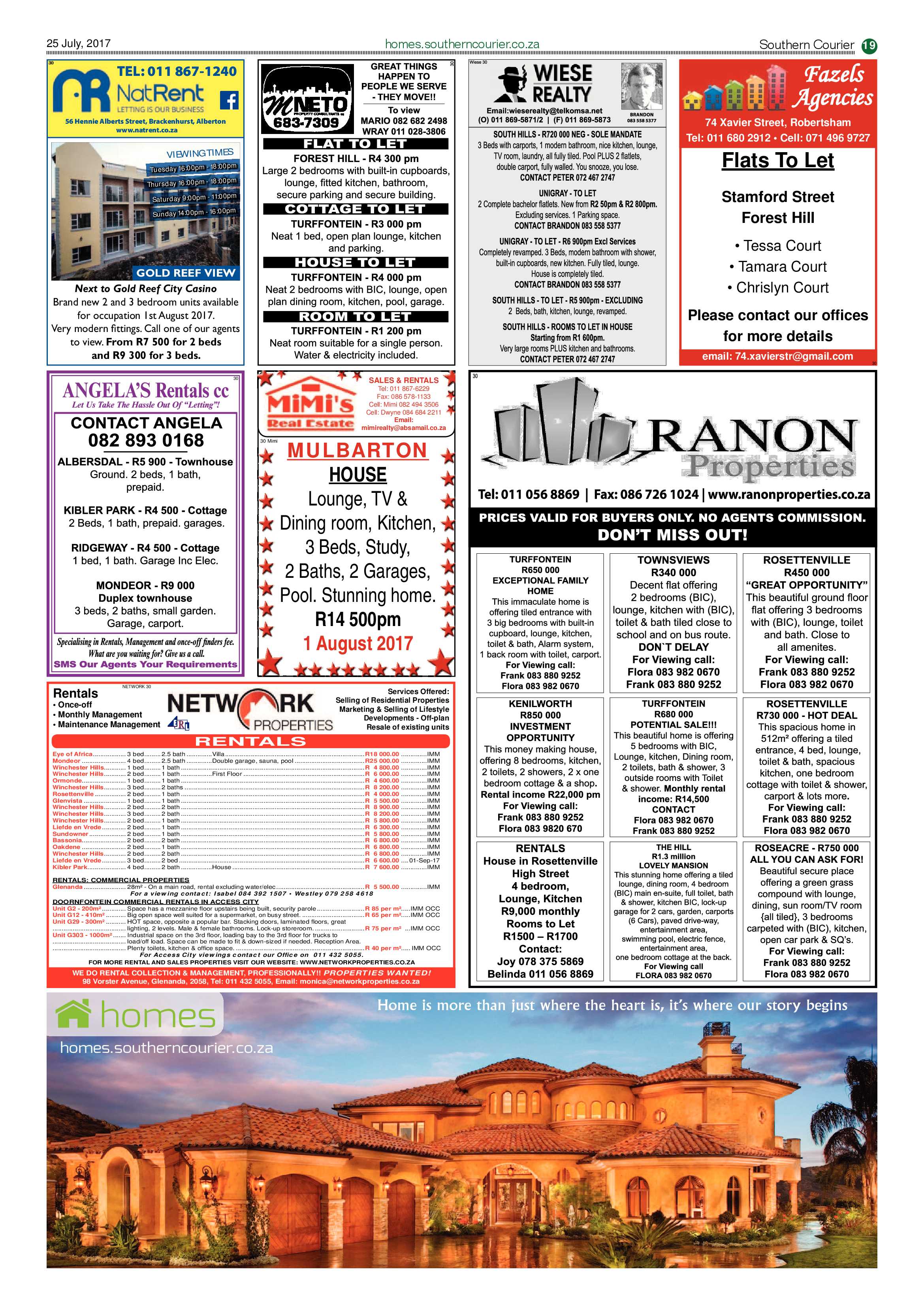 Southern Courier 25 July 2017 page 19