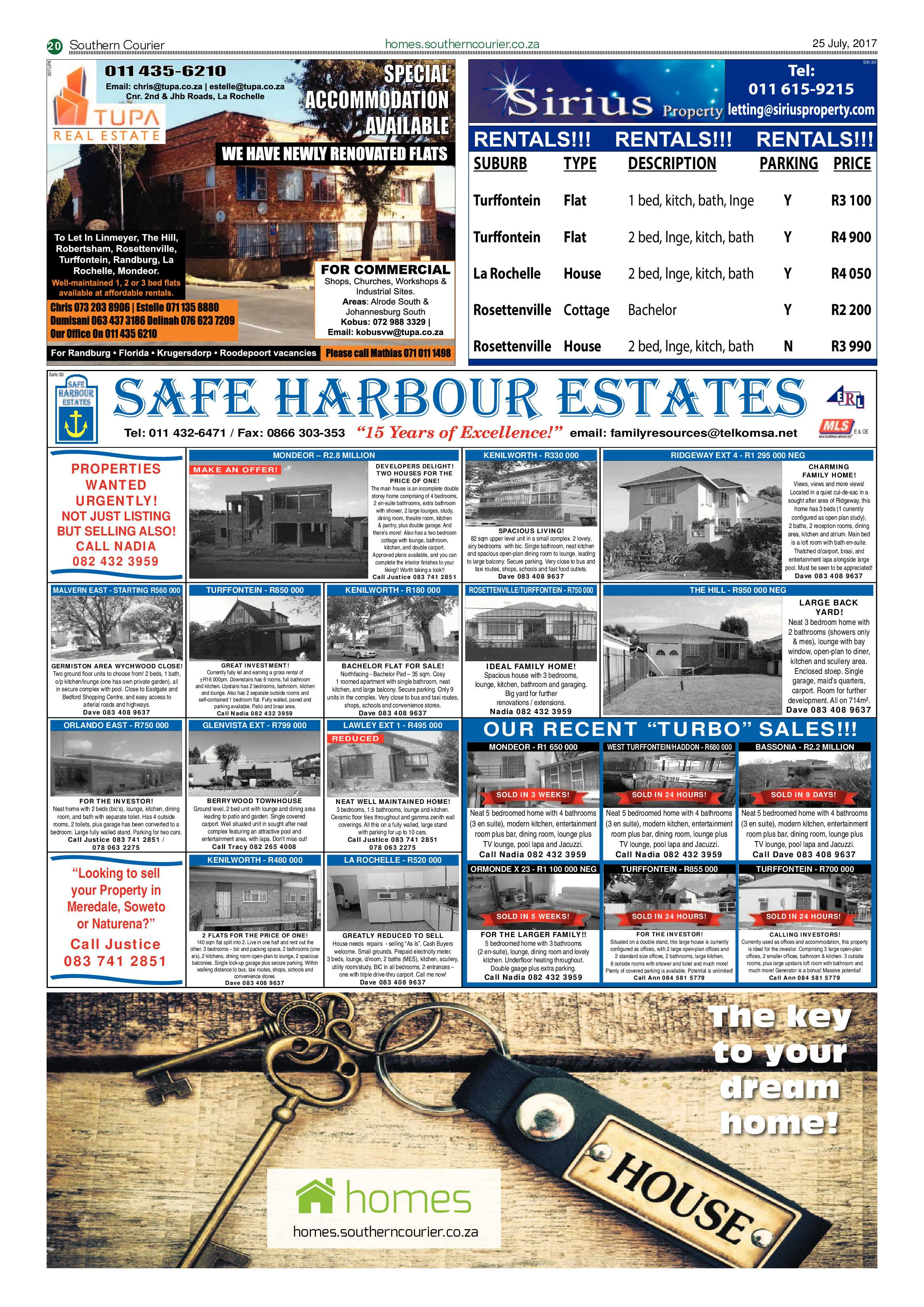 Southern Courier 25 July 2017 page 20