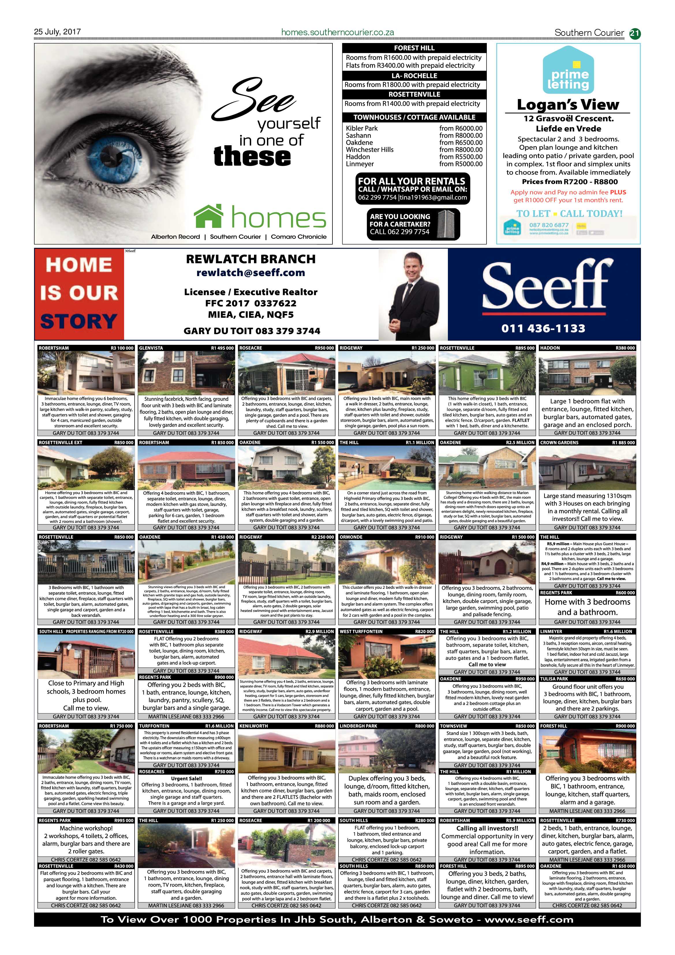 Southern Courier 25 July 2017 page 21