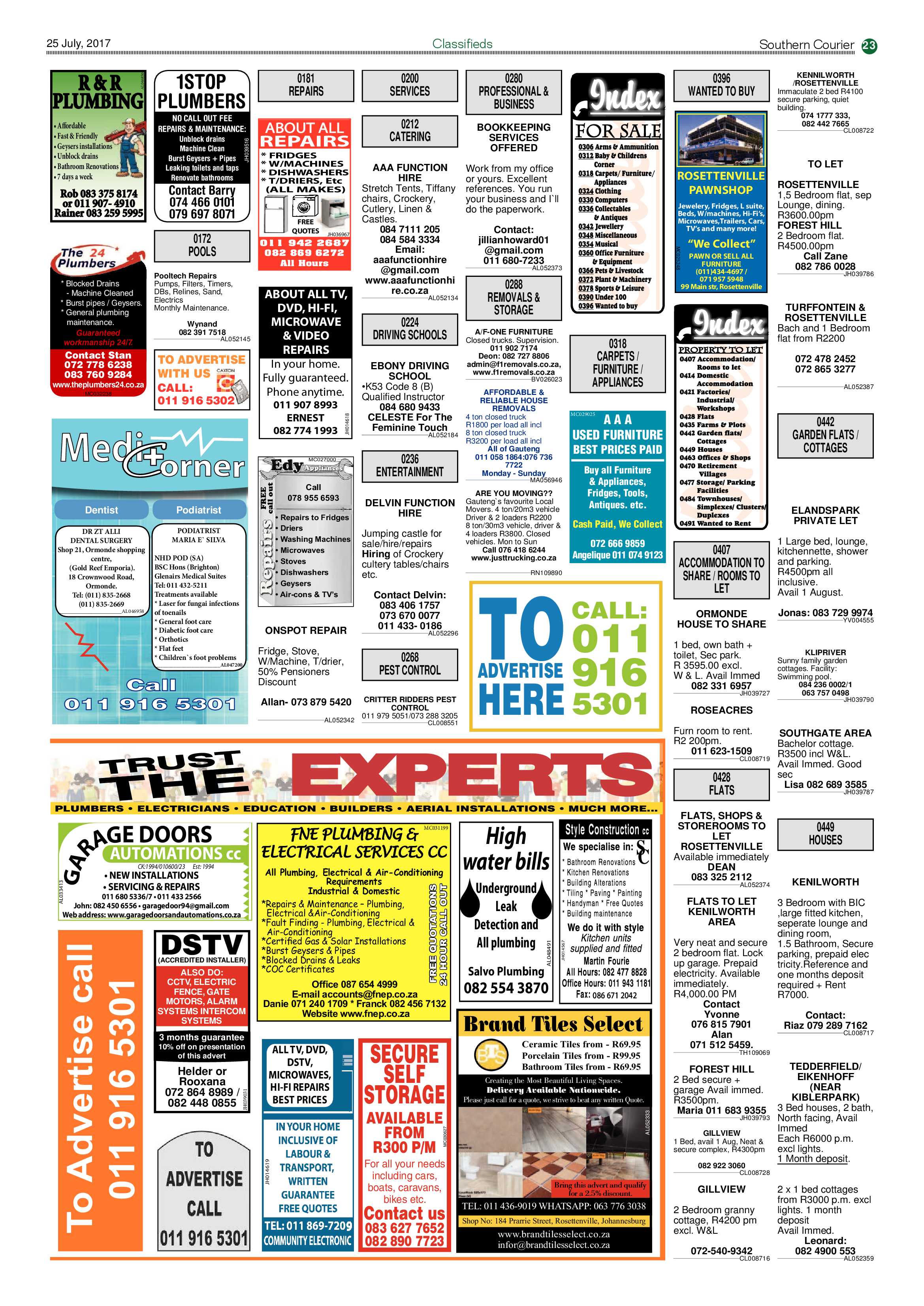 Southern Courier 25 July 2017 page 23
