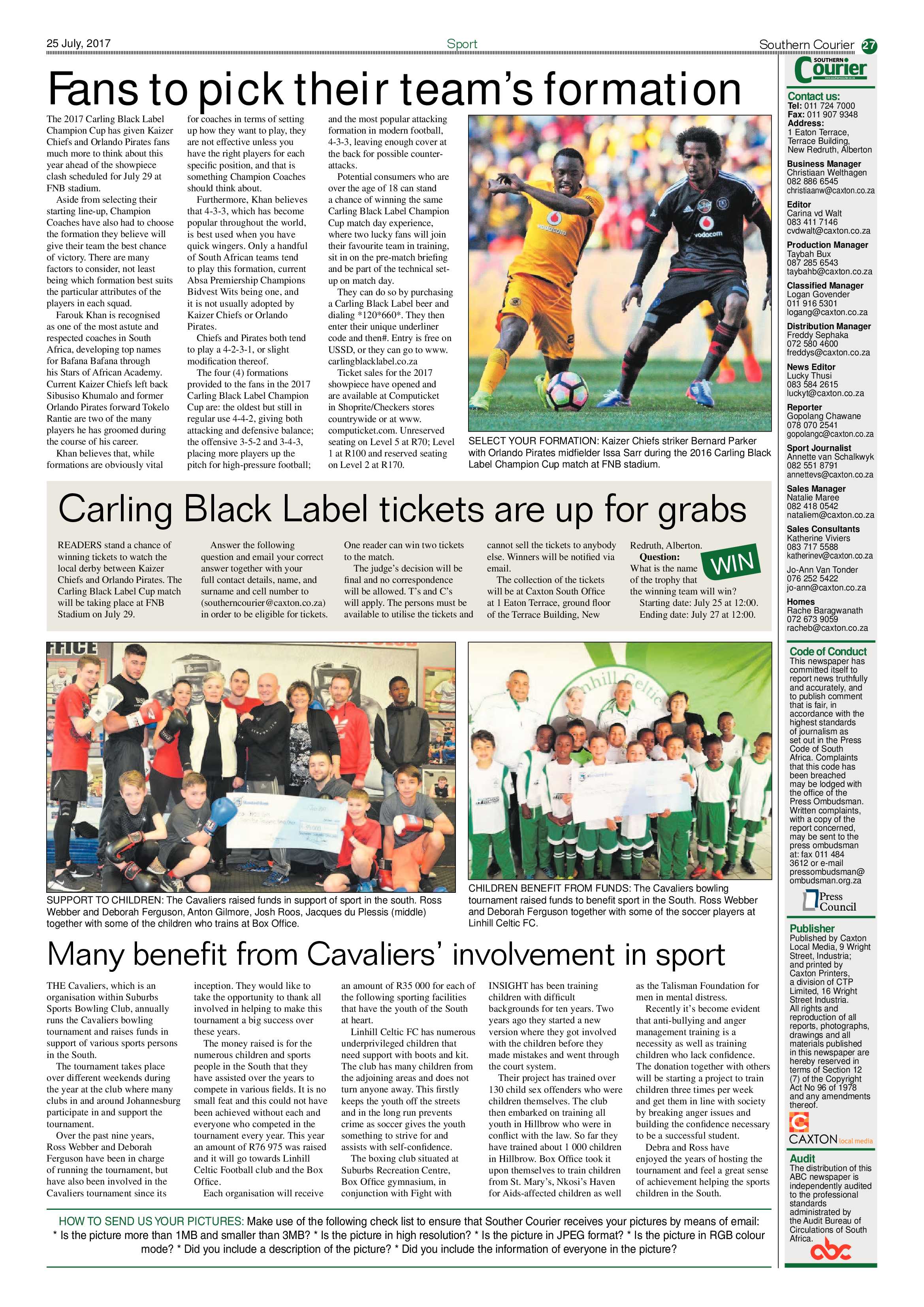 Southern Courier 25 July 2017 page 27