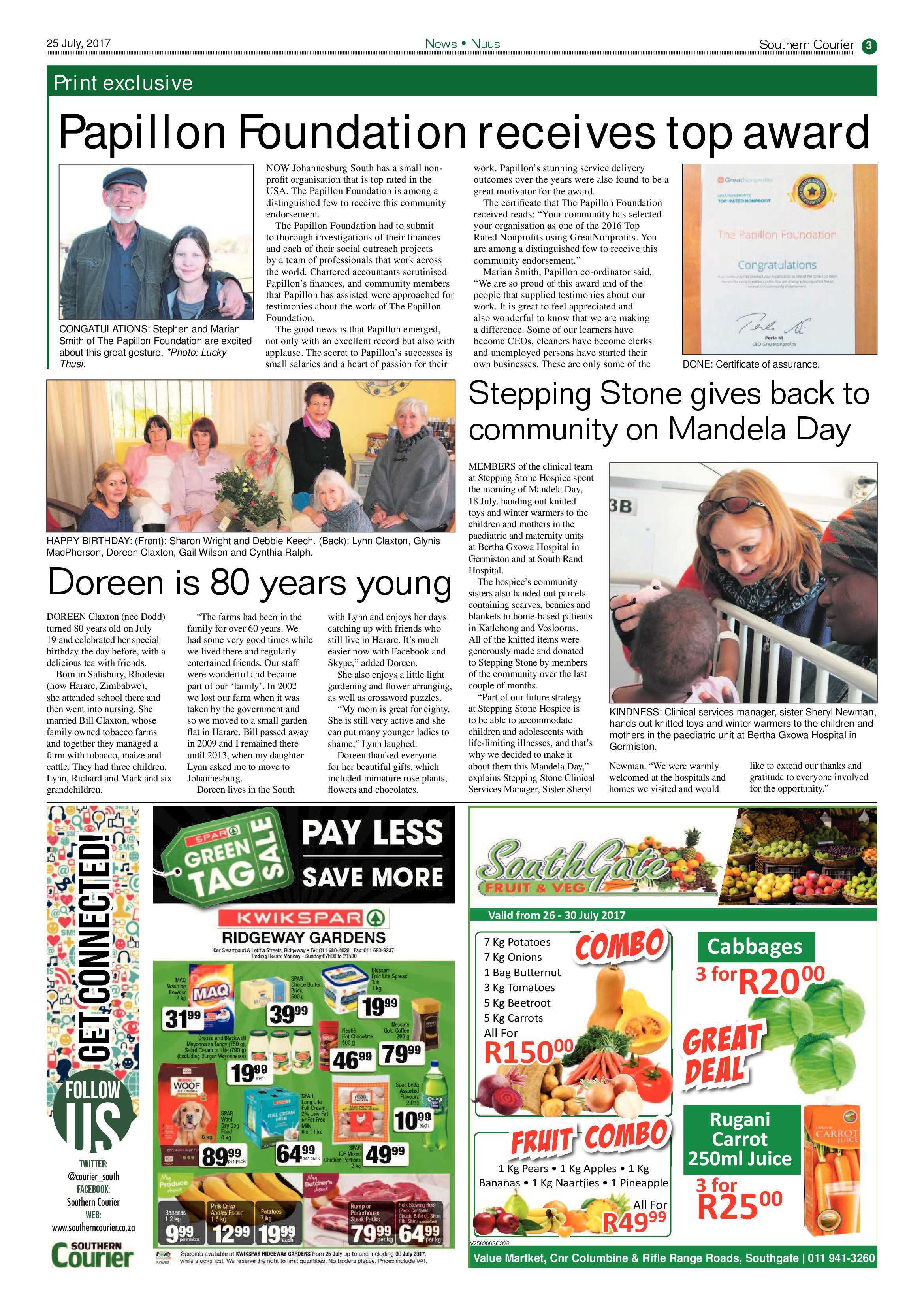 Southern Courier 25 July 2017 page 3