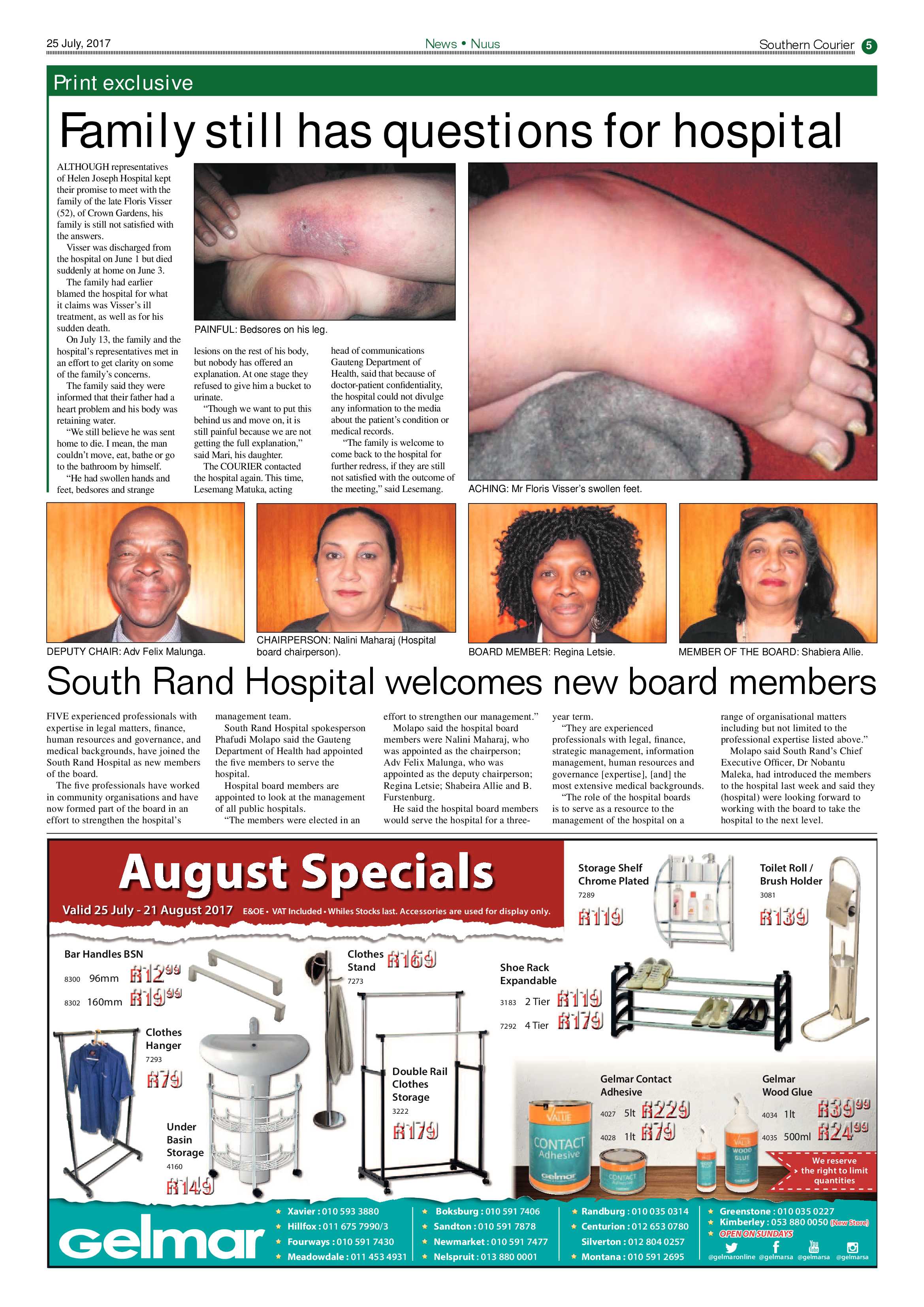 Southern Courier 25 July 2017 page 5