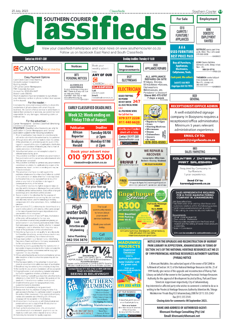 Southern Courier 25 July 2023 page 11