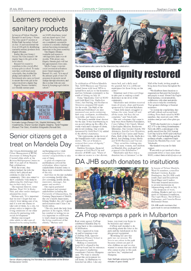 Southern Courier 25 July 2023 page 9