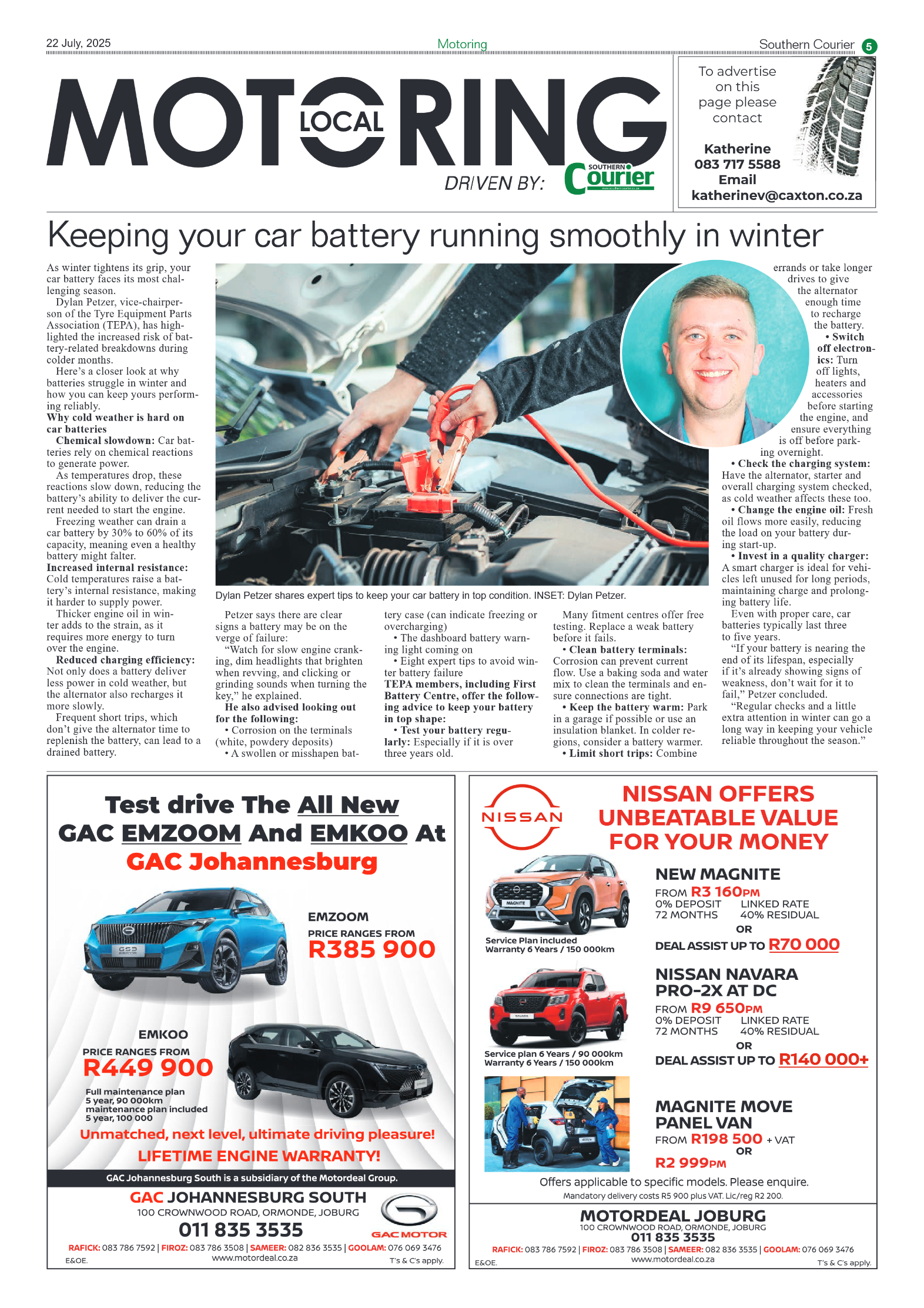 Southern Courier 25 July 2025 page 5