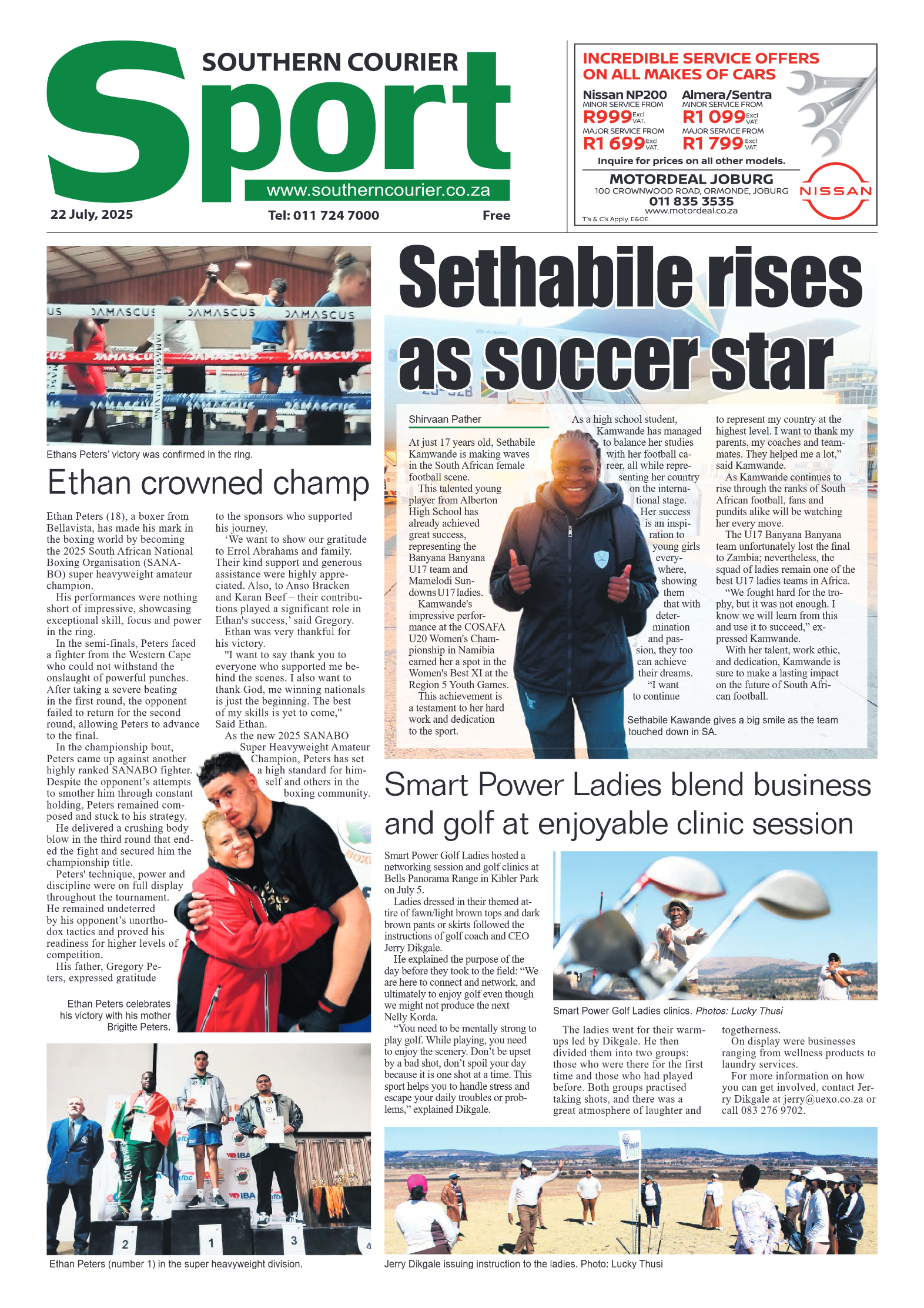 Southern Courier 25 July 2025 page 8
