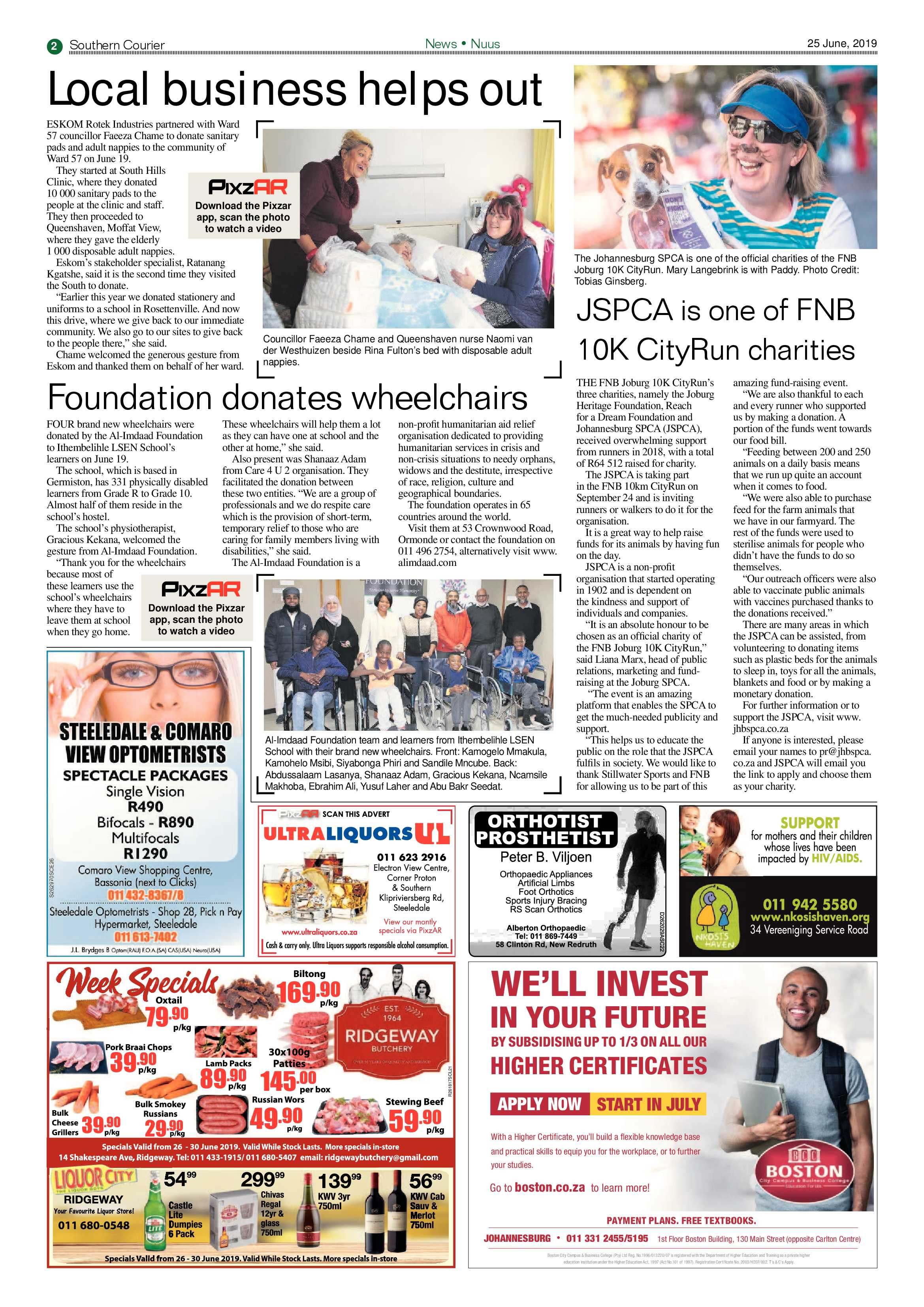 Southern Courier 25 June 2019 page 2