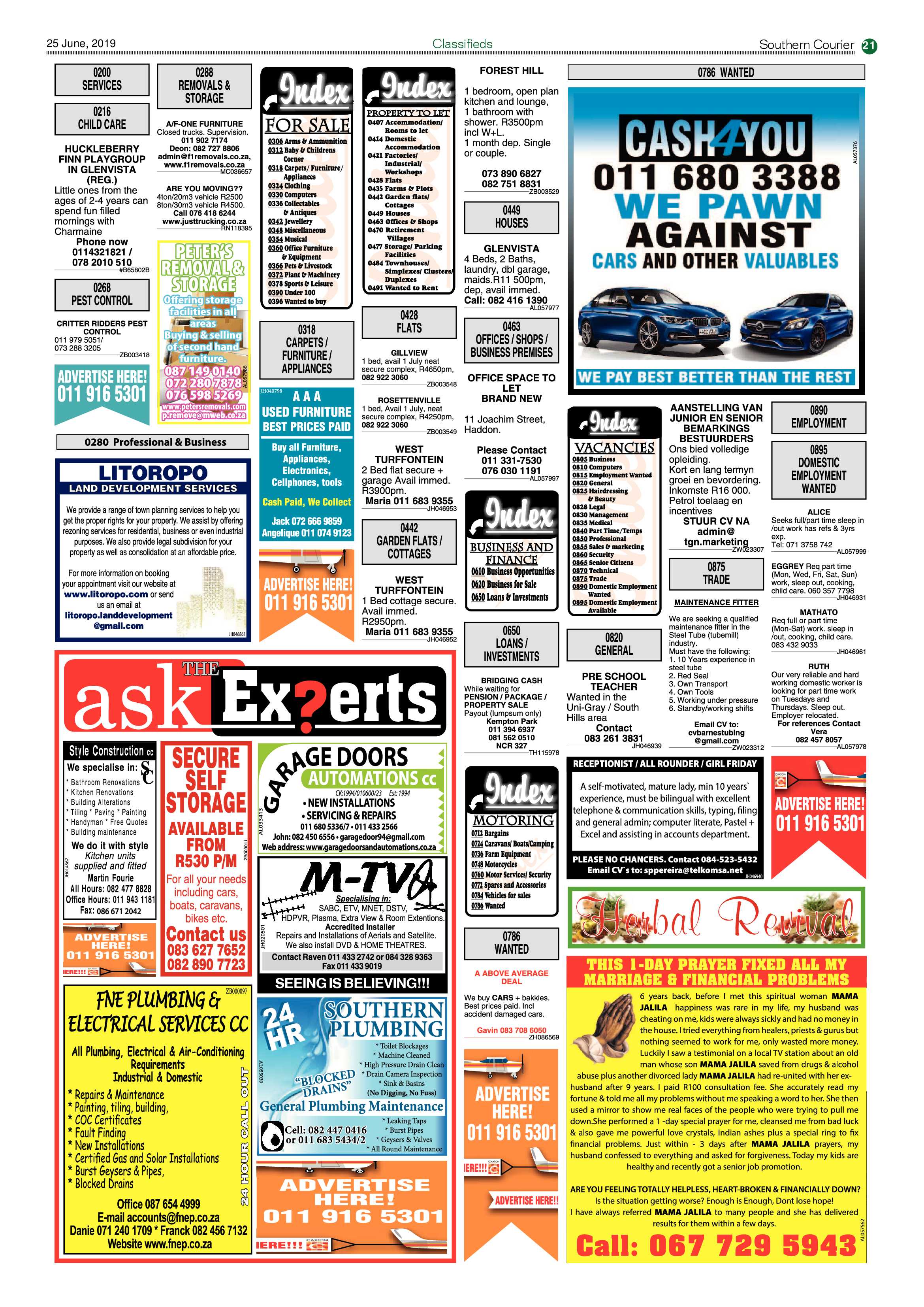 Southern Courier 25 June 2019 page 21