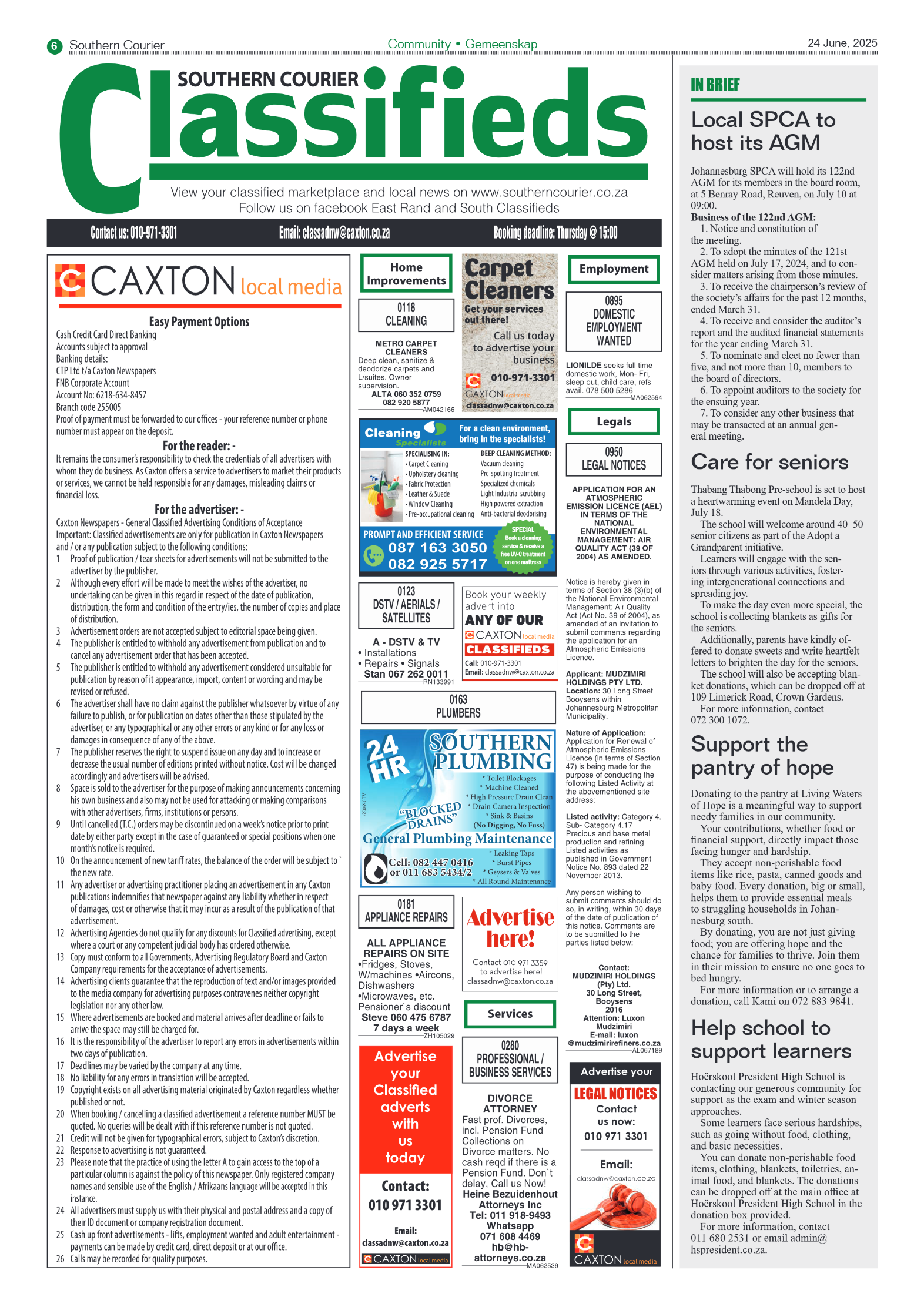 Southern Courier 25 June 2025 page 6