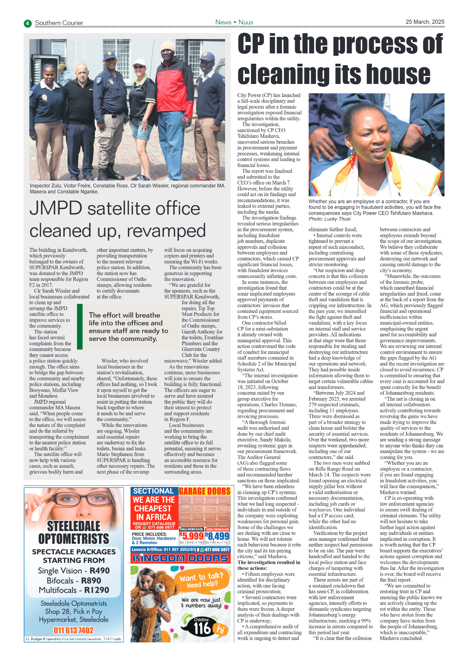 Southern Courier 25 March 2025 page 4