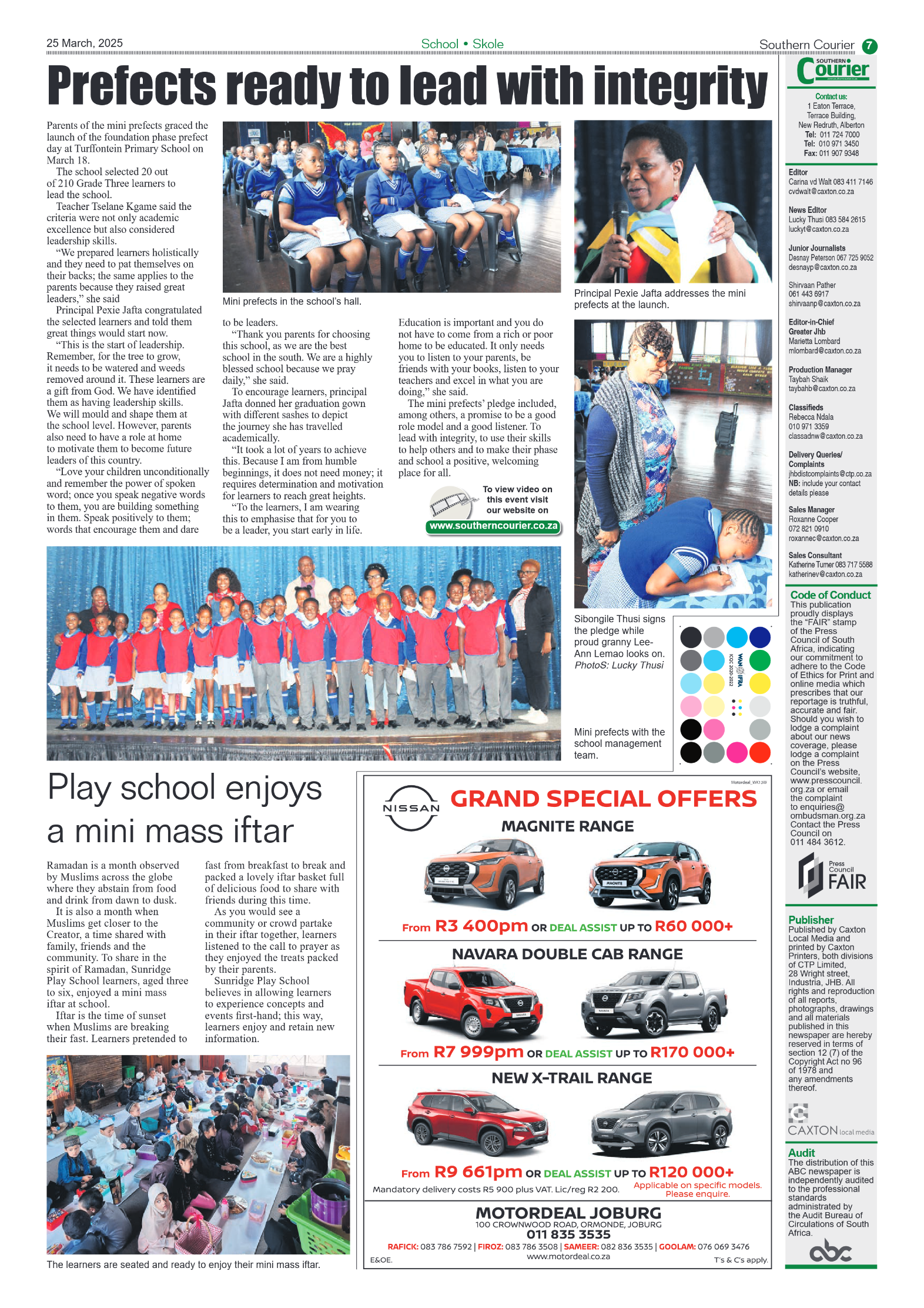 Southern Courier 25 March 2025 page 7