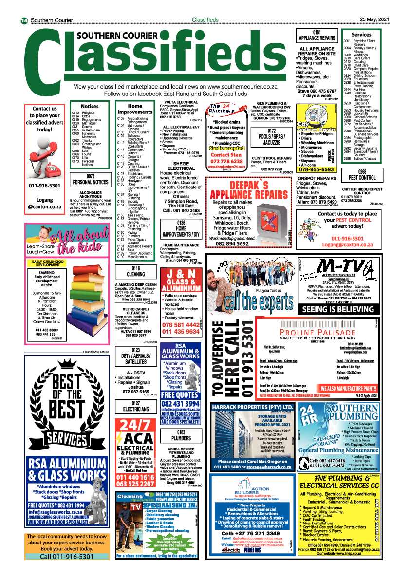 Southern Courier 25 May 2021 page 14