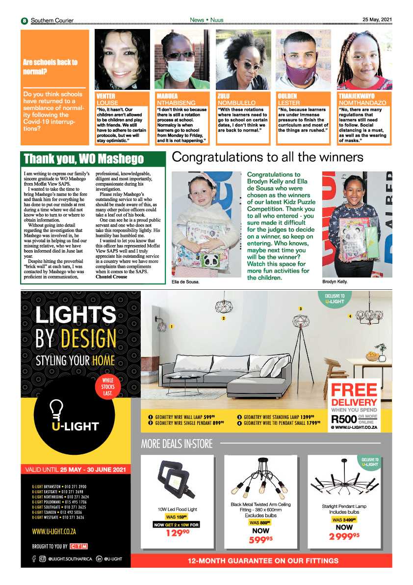 Southern Courier 25 May 2021 page 8