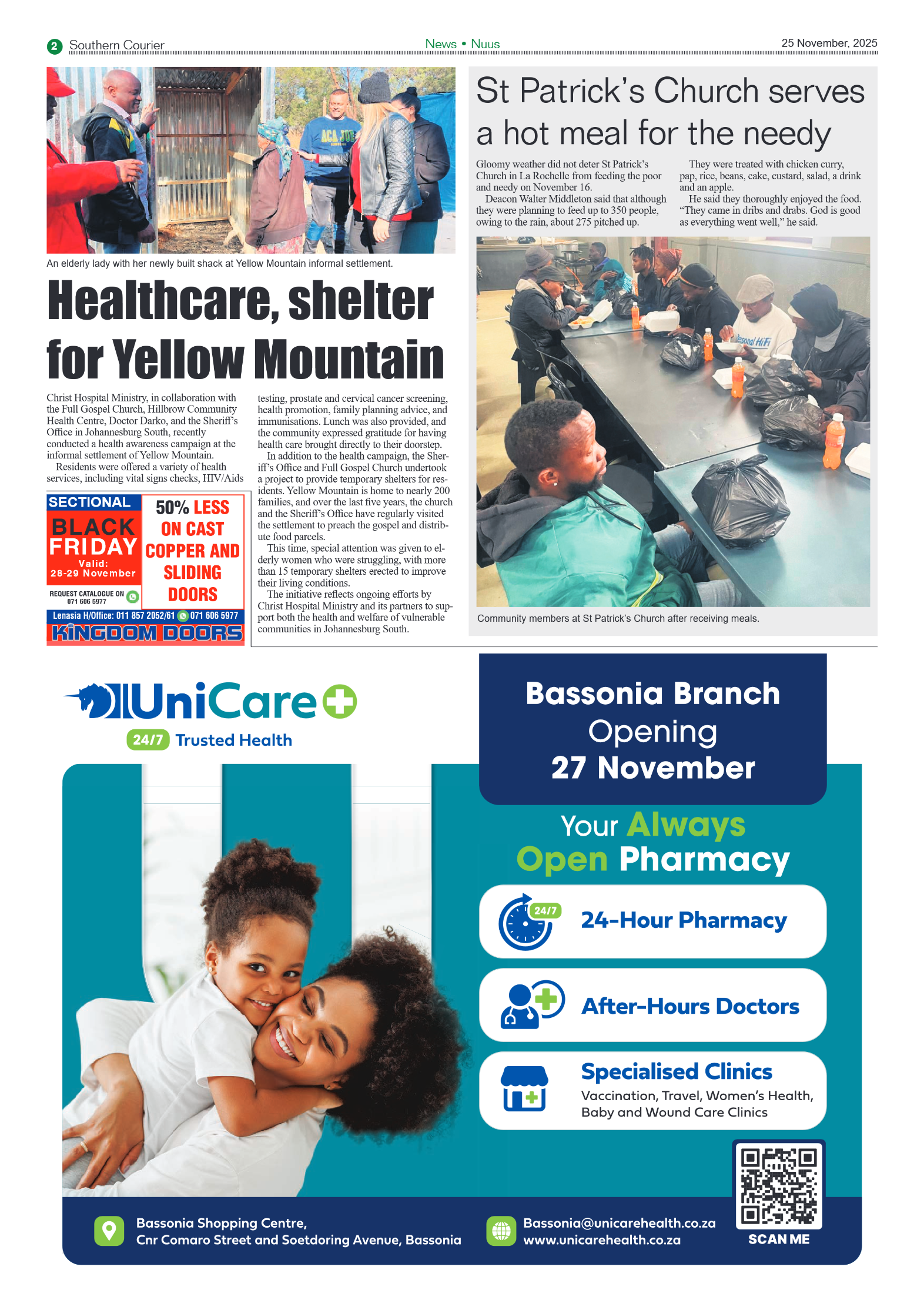Southern Courier 25 November 2025 page 2