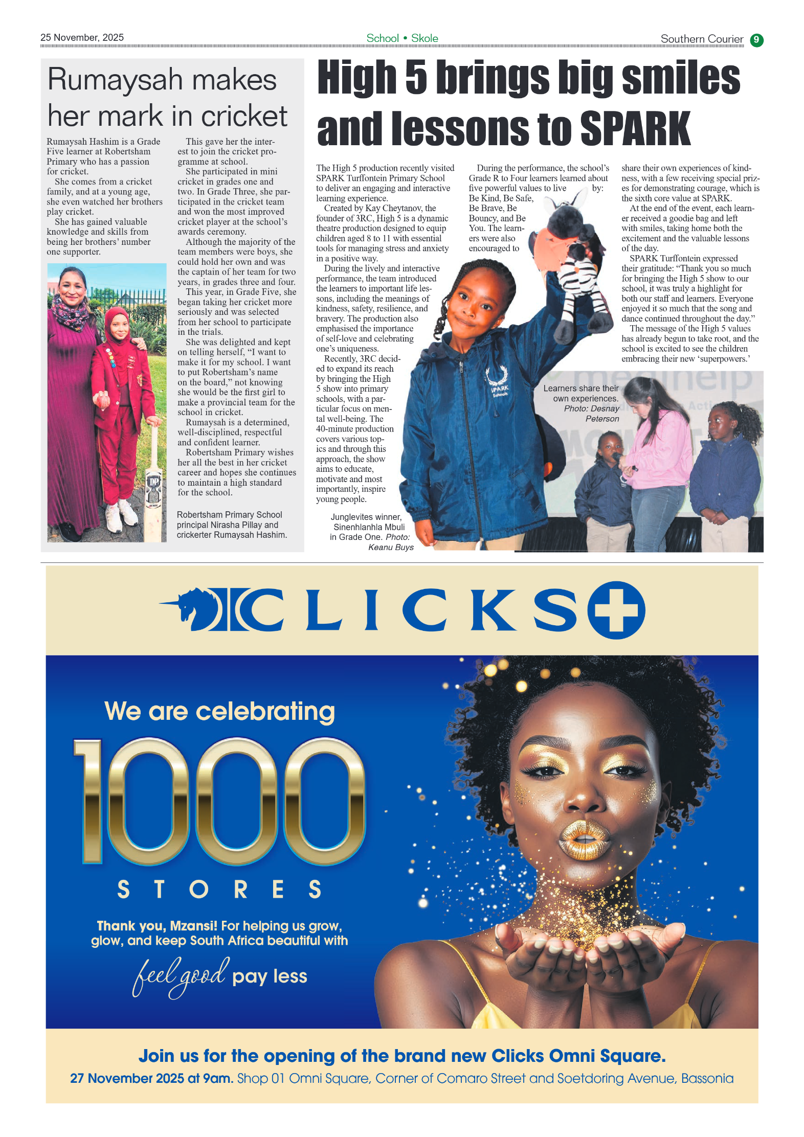 Southern Courier 25 November 2025 page 9