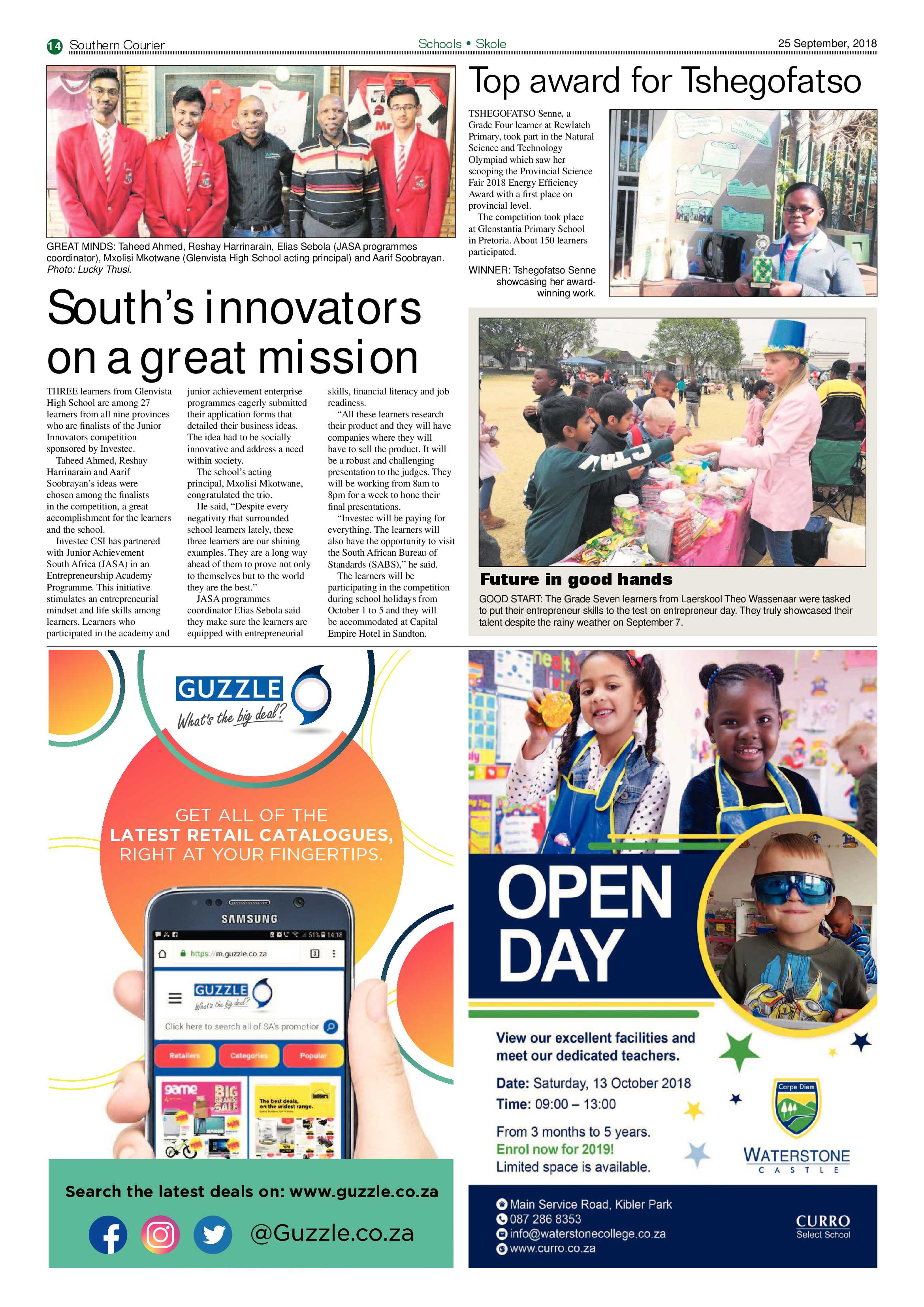 Southern Courier 25 September 2018 page 14