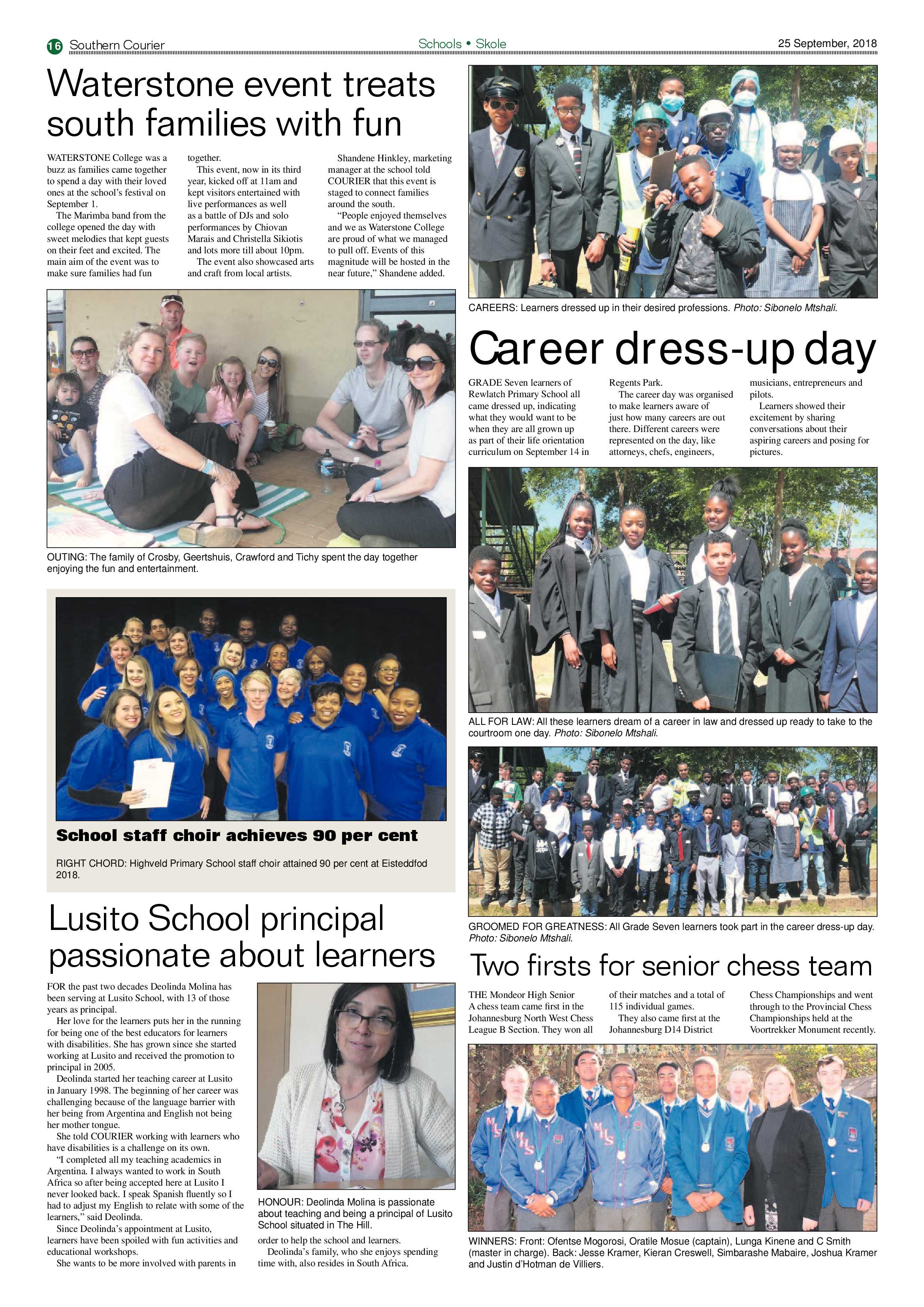 Southern Courier 25 September 2018 page 16
