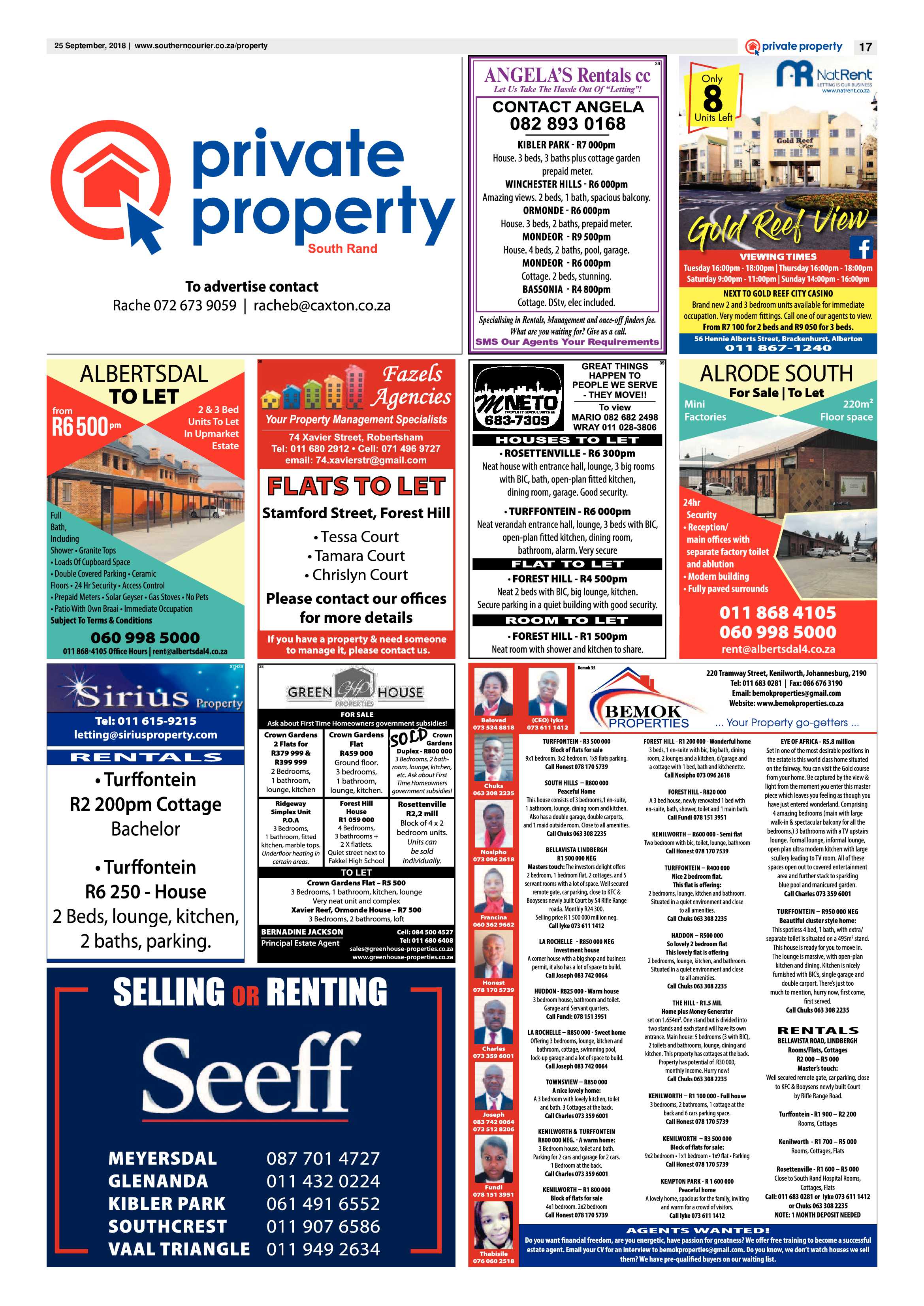Southern Courier 25 September 2018 page 17